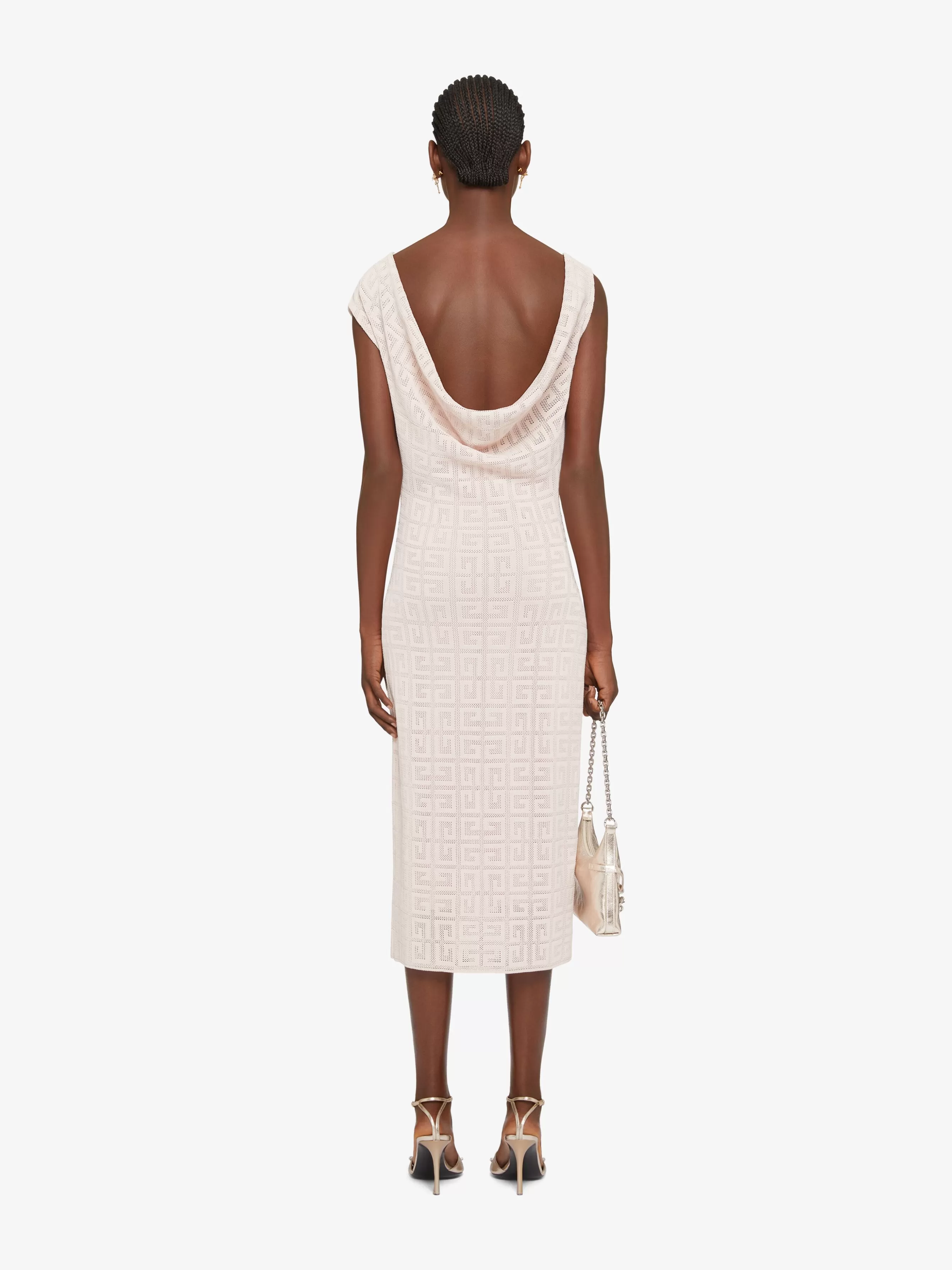 GIVENCHY Dresses-Draped dress in 4G jacquard