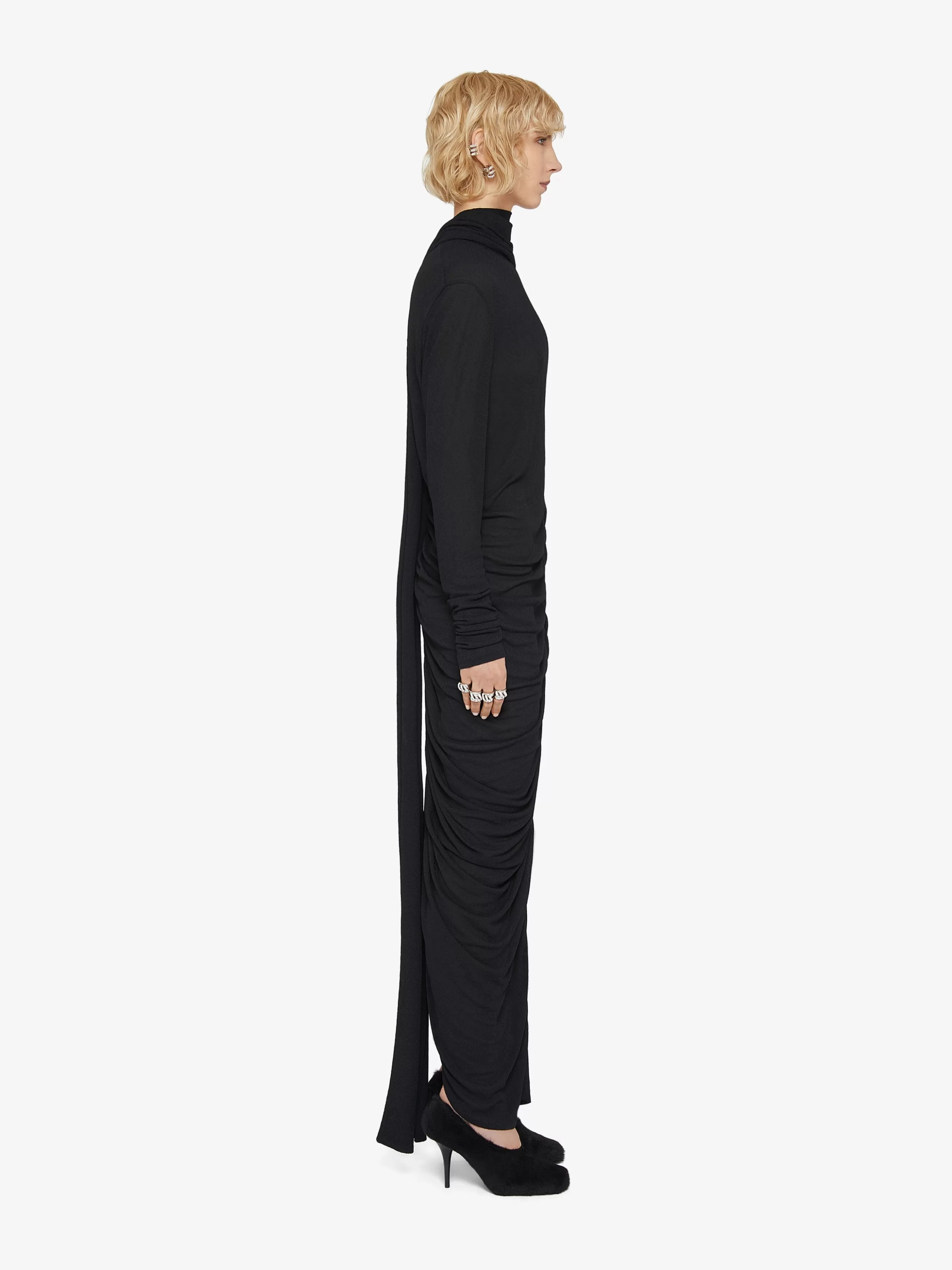 GIVENCHY Dresses-Draped dress in jersey with lavalliere