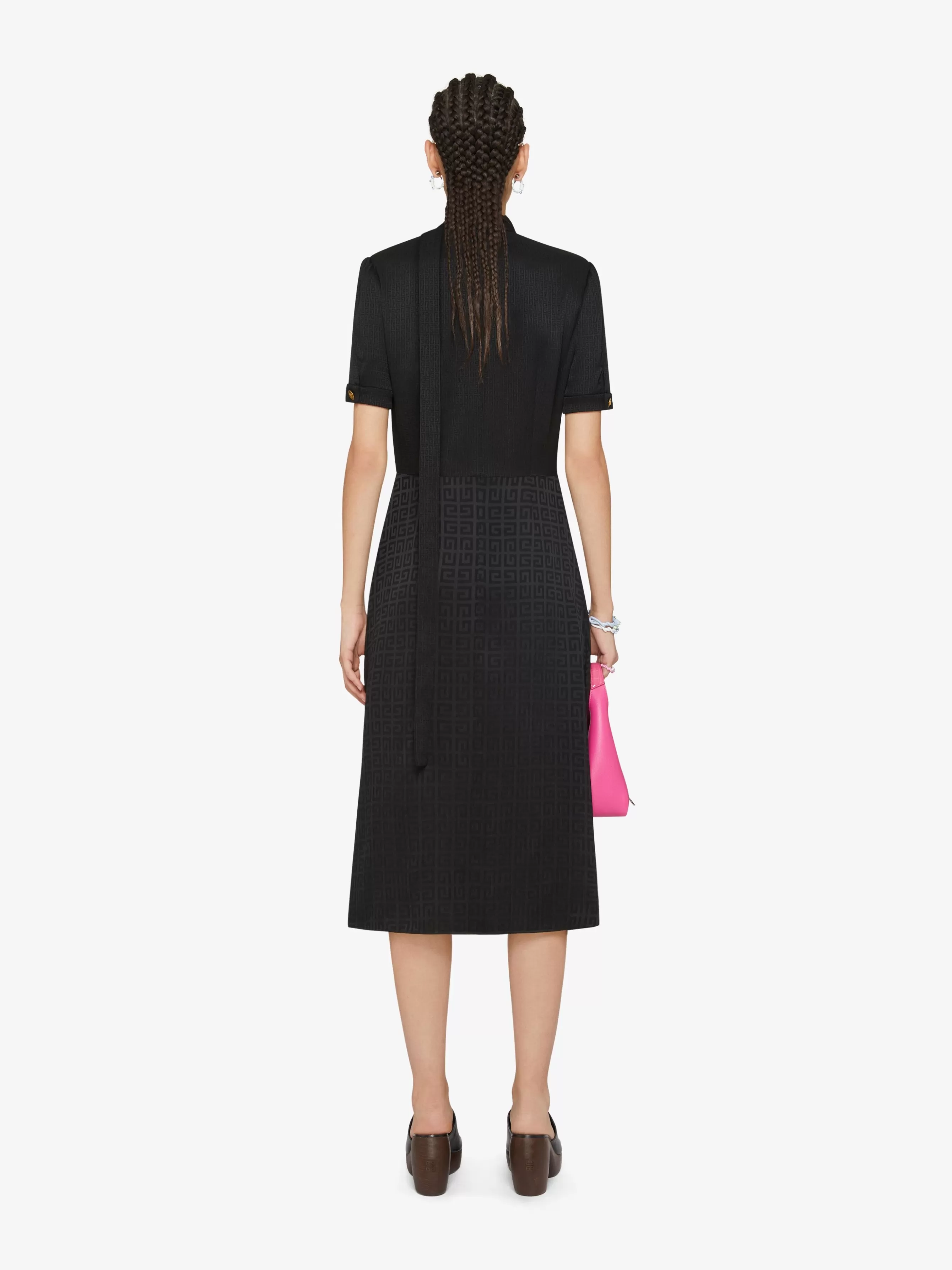 GIVENCHY Dresses-Dress in 4G jacquard with lavalliere