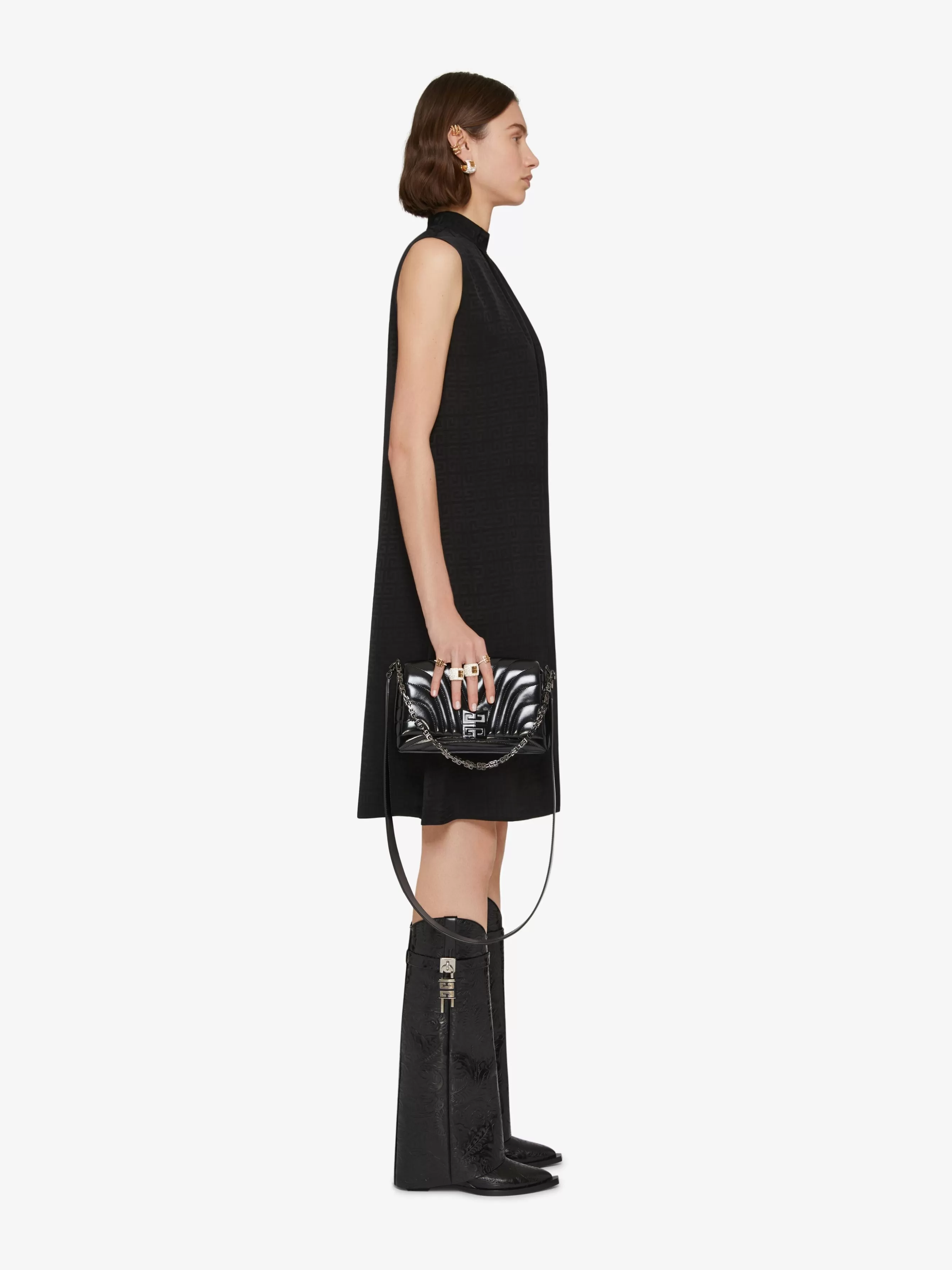 GIVENCHY Dresses-Dress in 4G jacquard with lavalliere