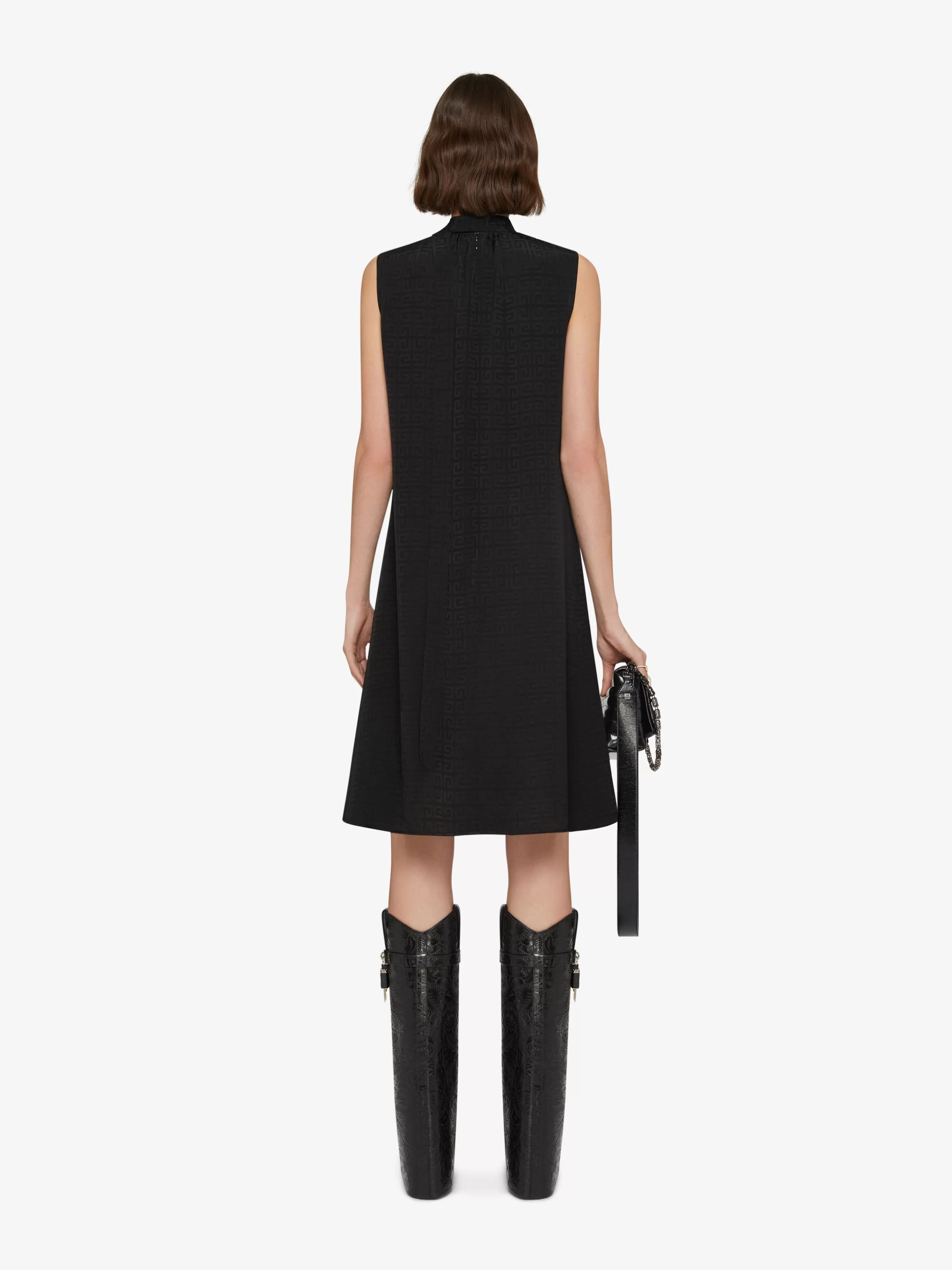 GIVENCHY Dresses-Dress in 4G jacquard with lavalliere