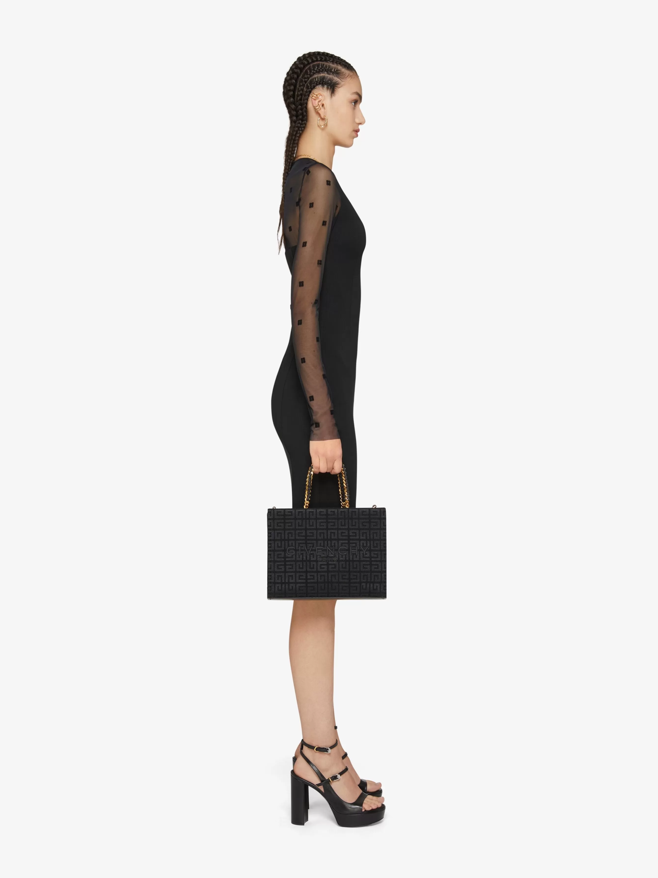 Sale GIVENCHY Shoes | Dresses-Dress in bi-material 4G pattern