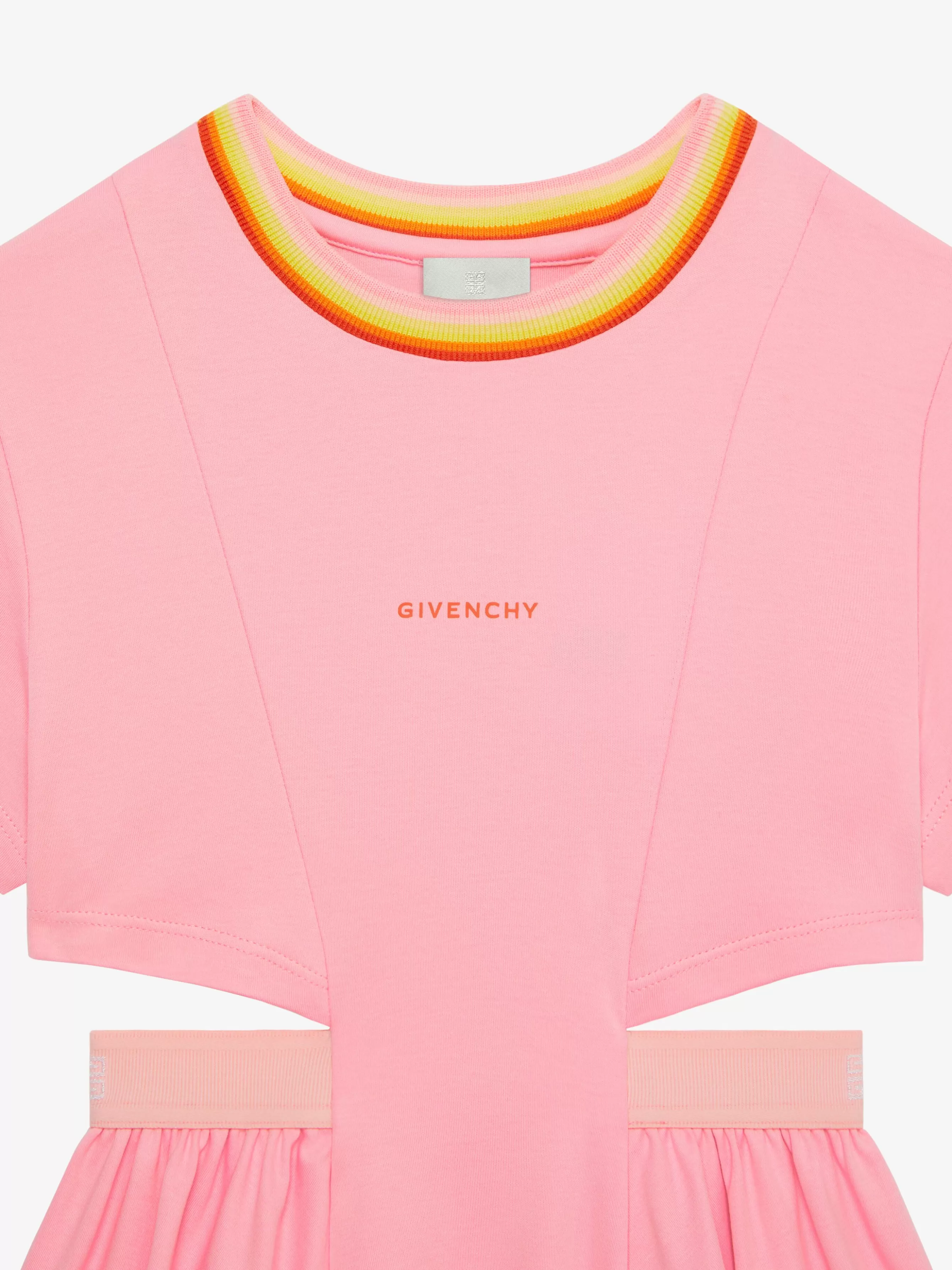 GIVENCHY Girl (4 to 12 years)-Dress in cotton with two in one effect