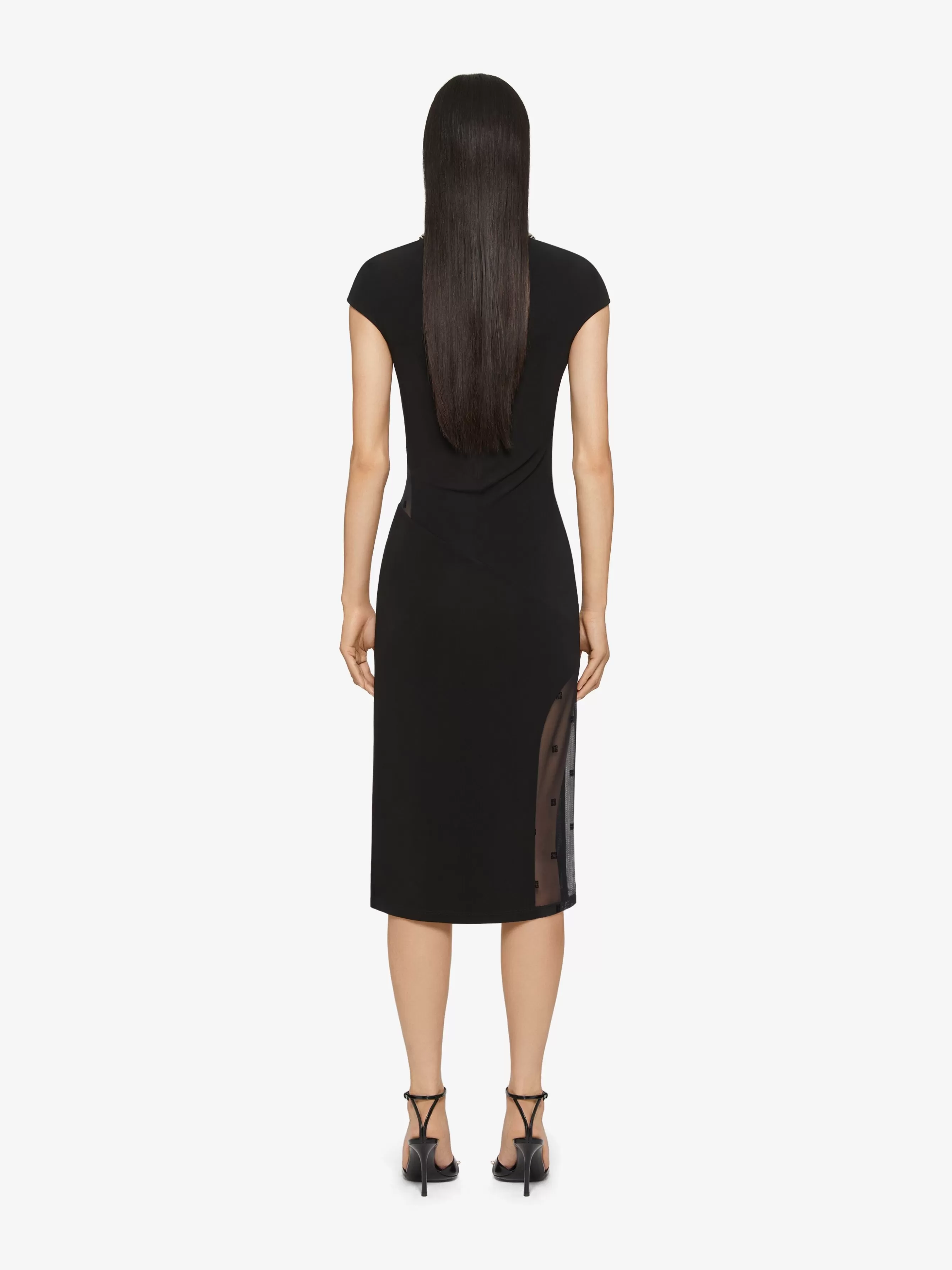 GIVENCHY Dresses-Dress in crepe and 4G tulle