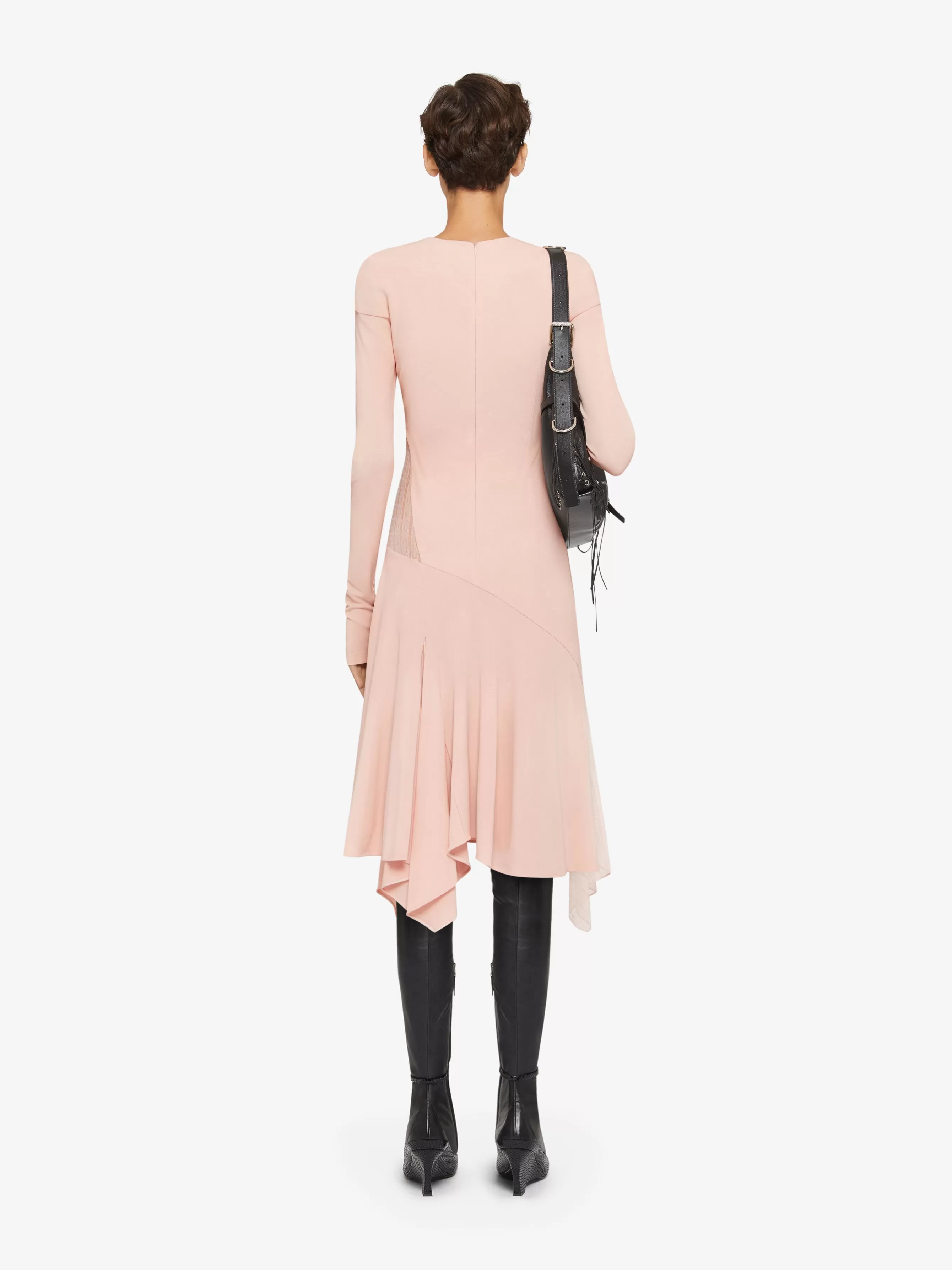 GIVENCHY Dresses-Dress in crepe with 4G lace