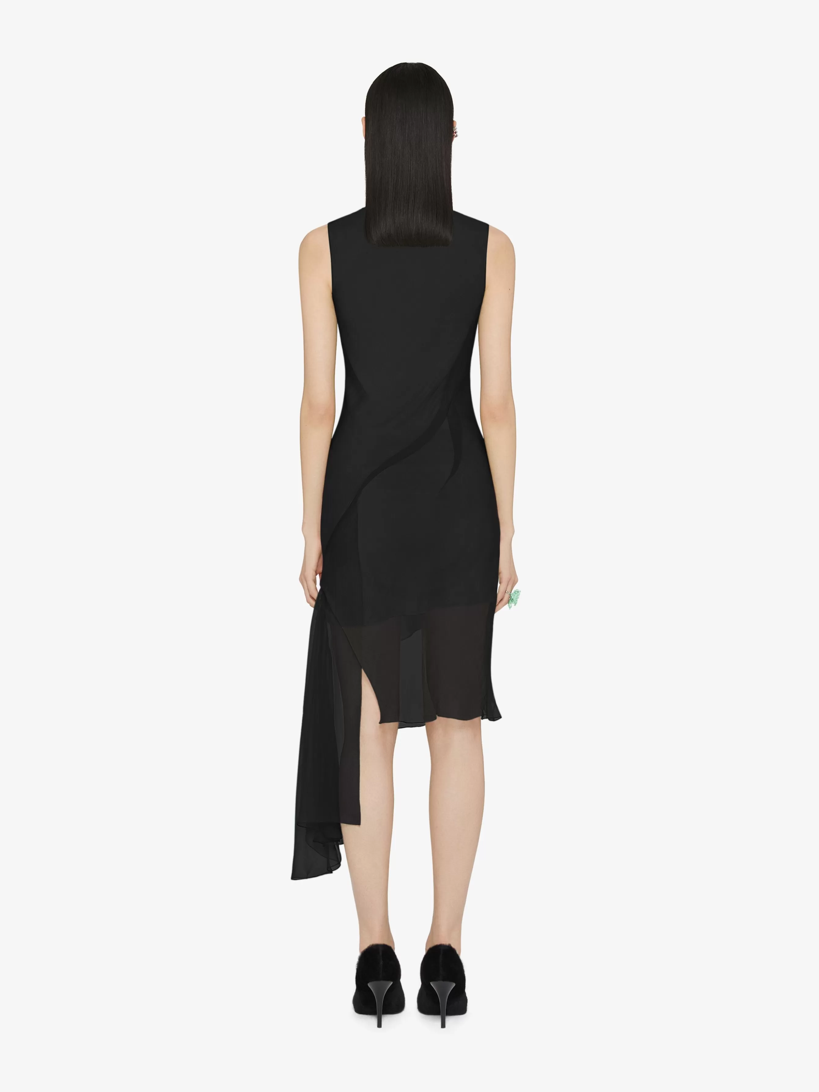 GIVENCHY Dresses-Dress in silk with ruffles on the side