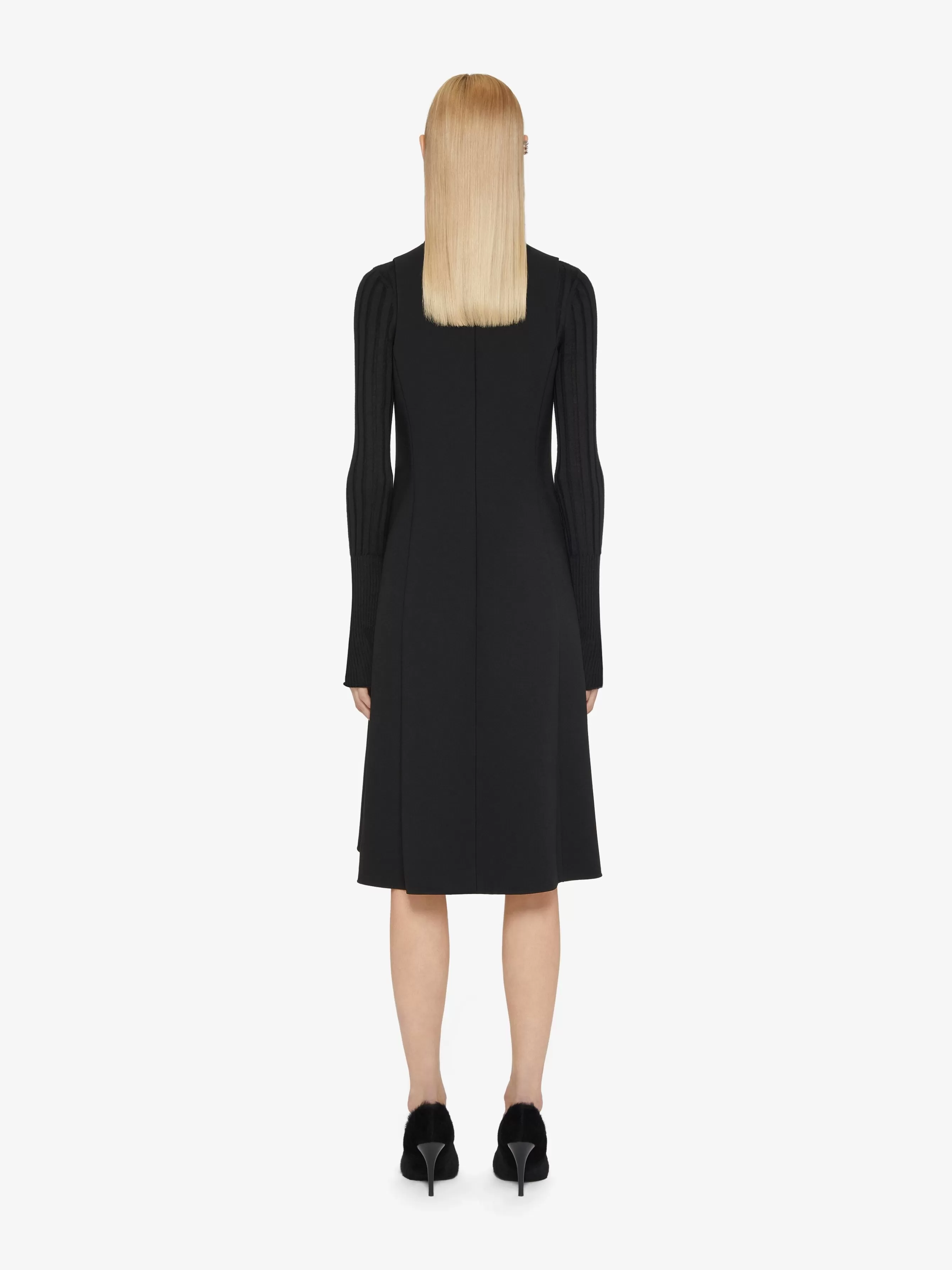 GIVENCHY Dresses-Dress with buttons and pleated effect in cady