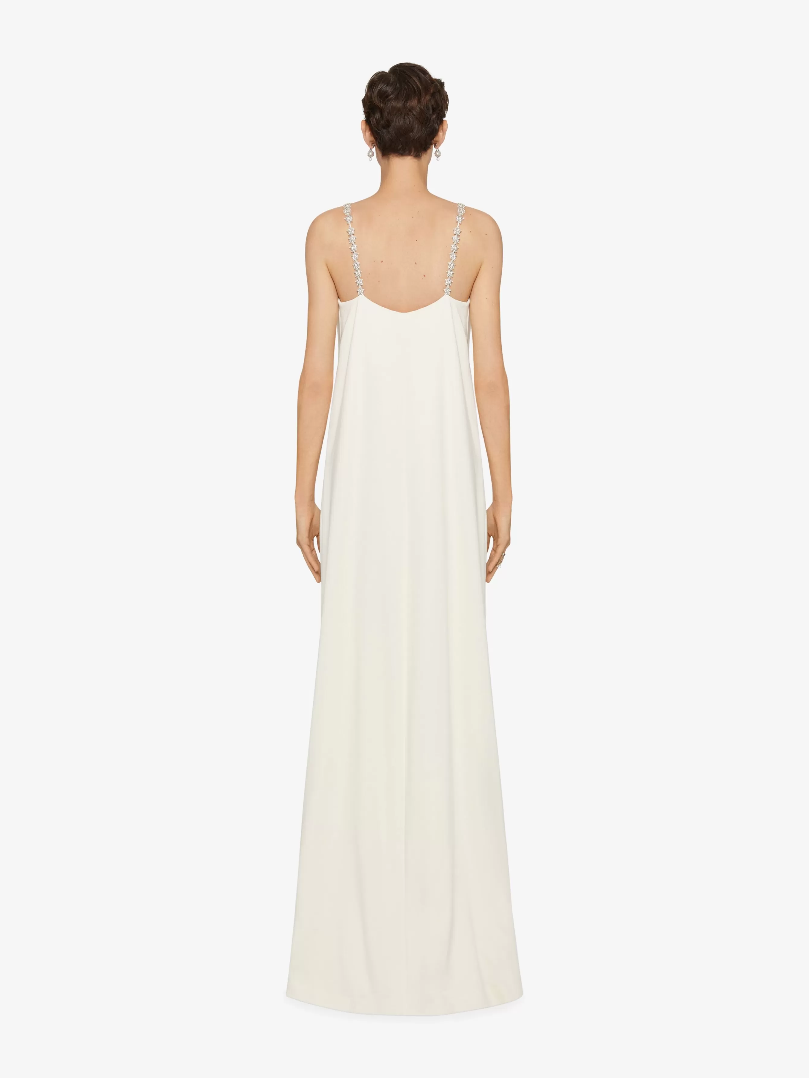 GIVENCHY Dresses-Evening draped dress in crepe with crystal details