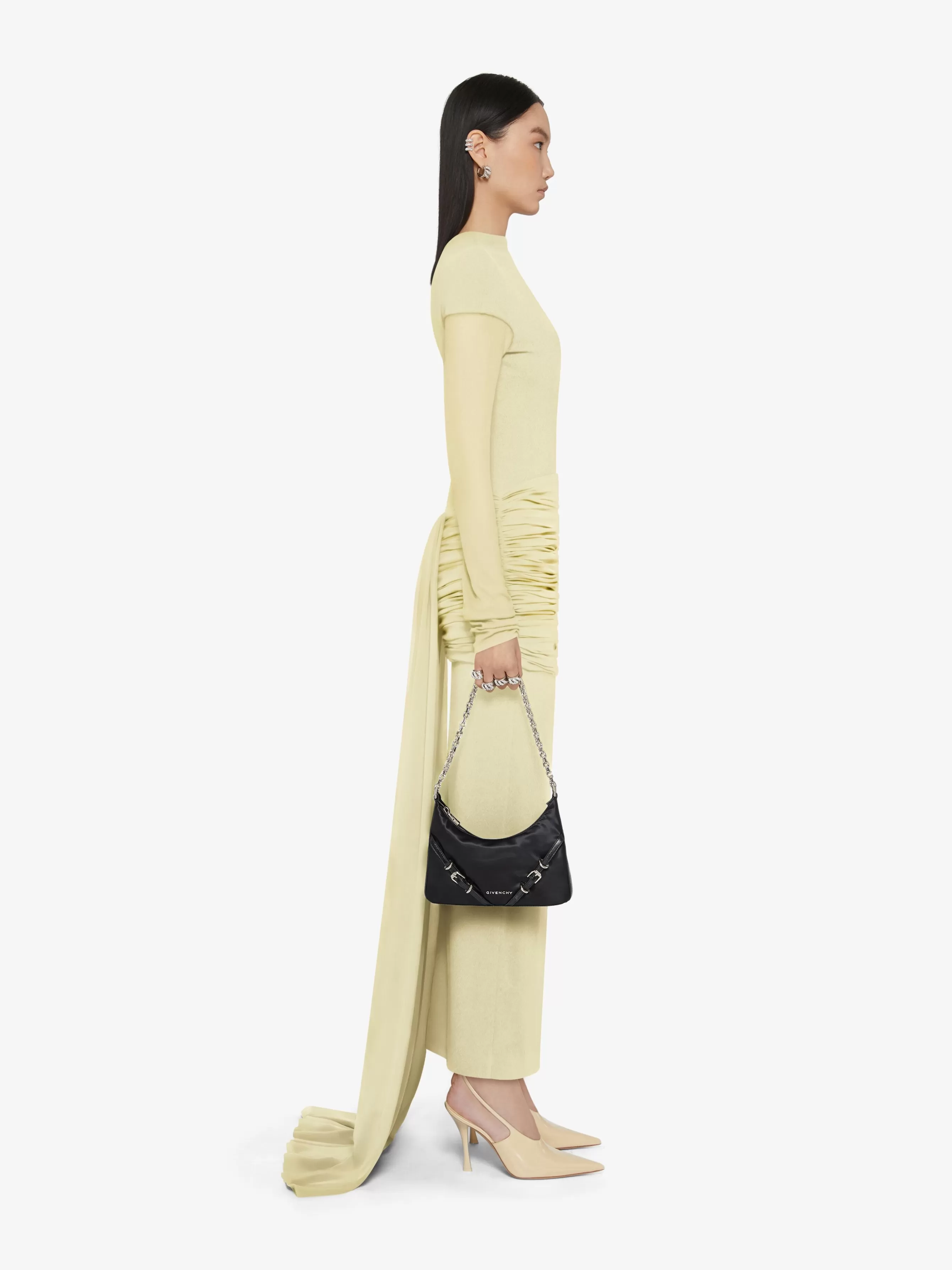 Sale GIVENCHY Dresses-Evening draped dress in jersey and silk with train