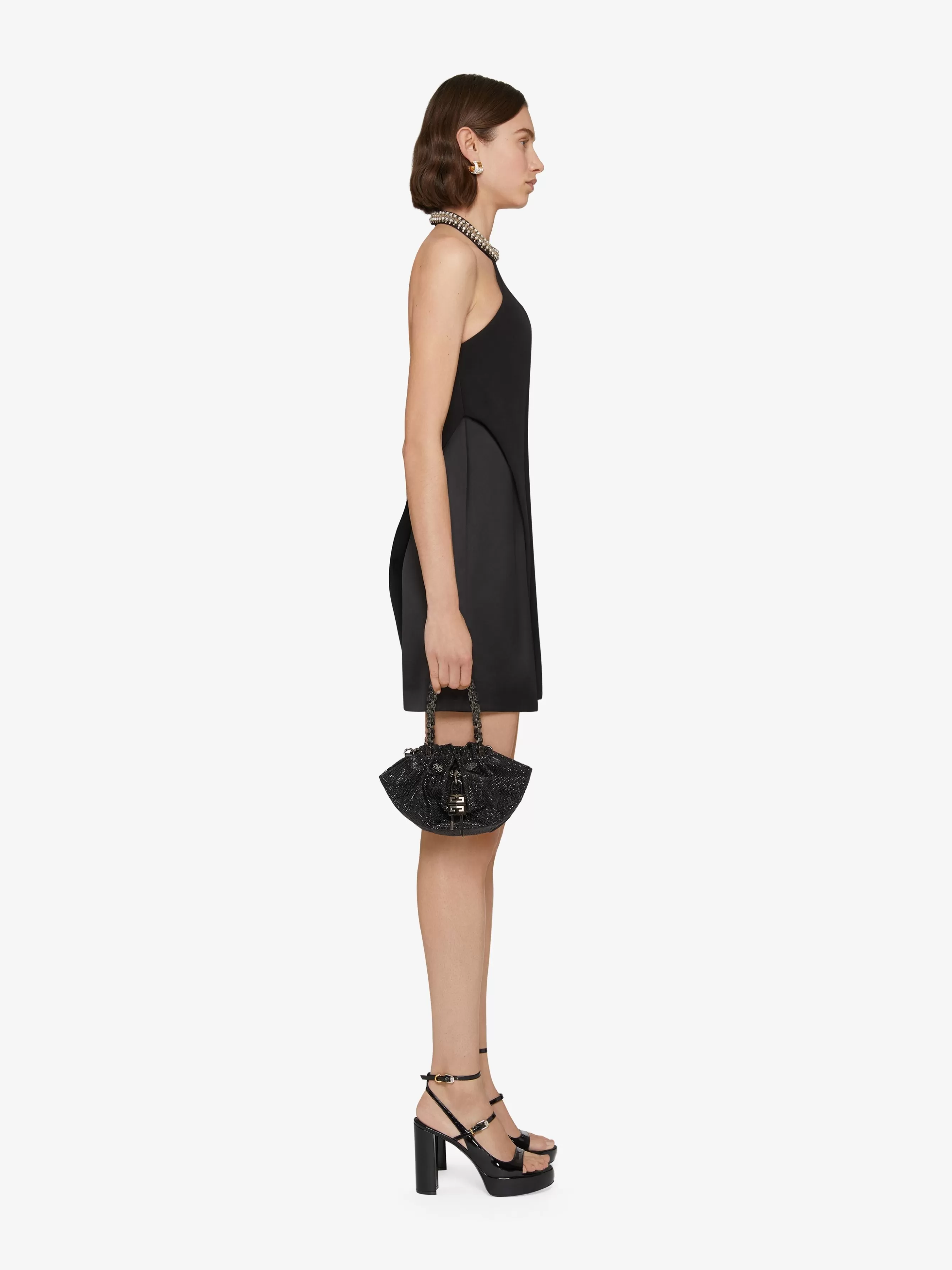 Sale GIVENCHY Dresses-Evening dress in crepe and satin with pearls and crystals