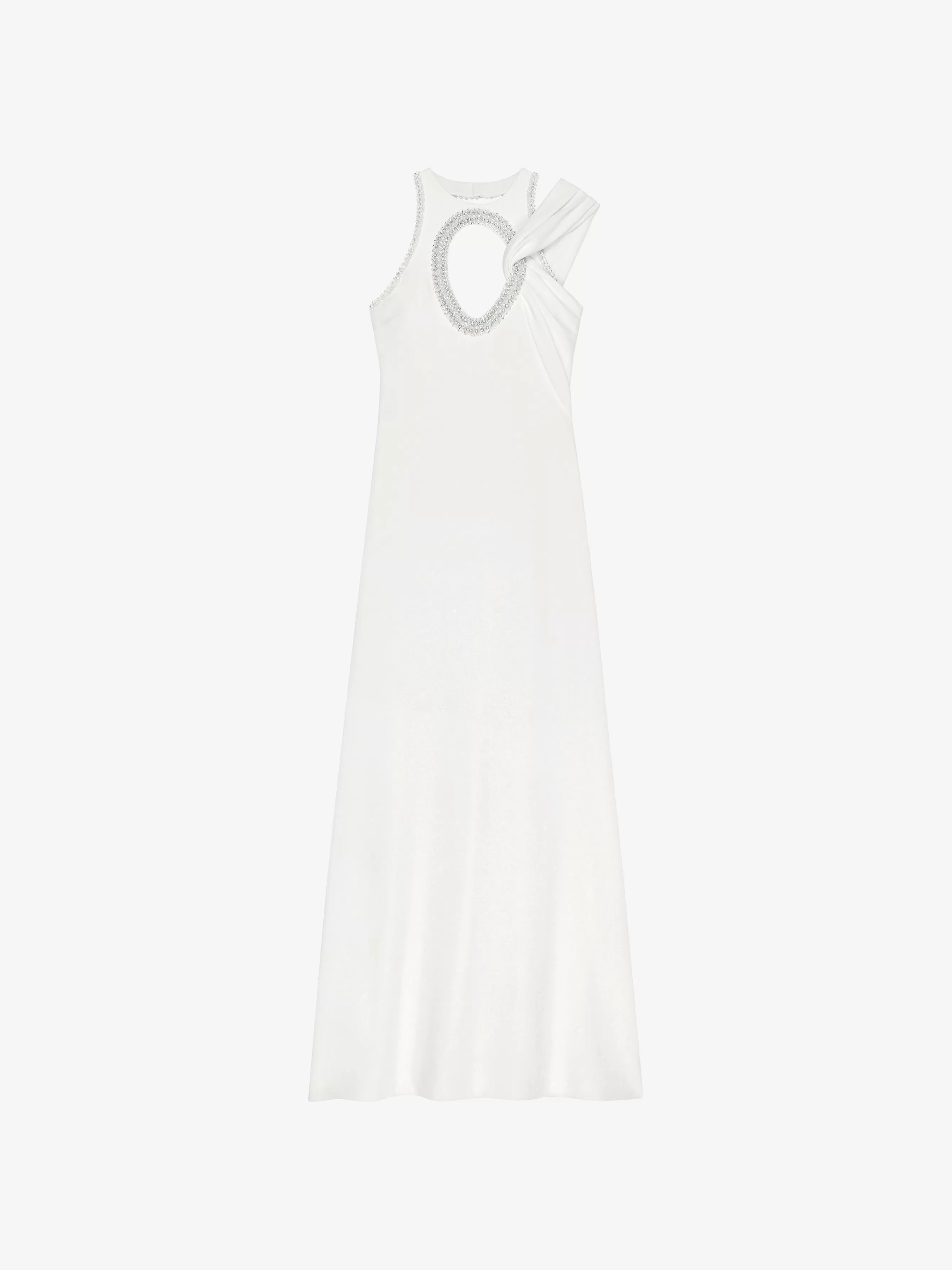 Sale GIVENCHY Dresses-Evening dress in crepe and satin with pearls and crystals