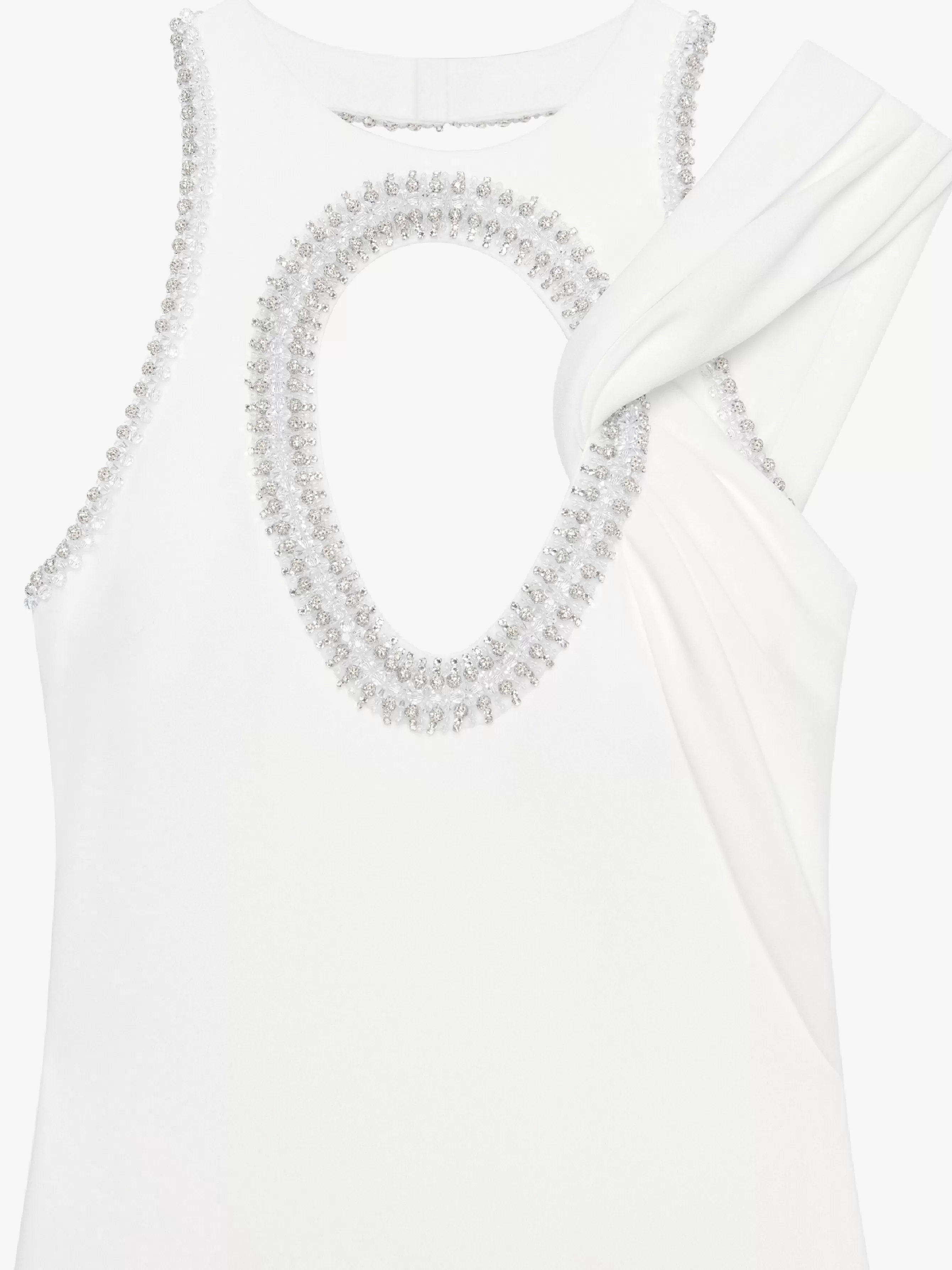 Sale GIVENCHY Dresses-Evening dress in crepe and satin with pearls and crystals