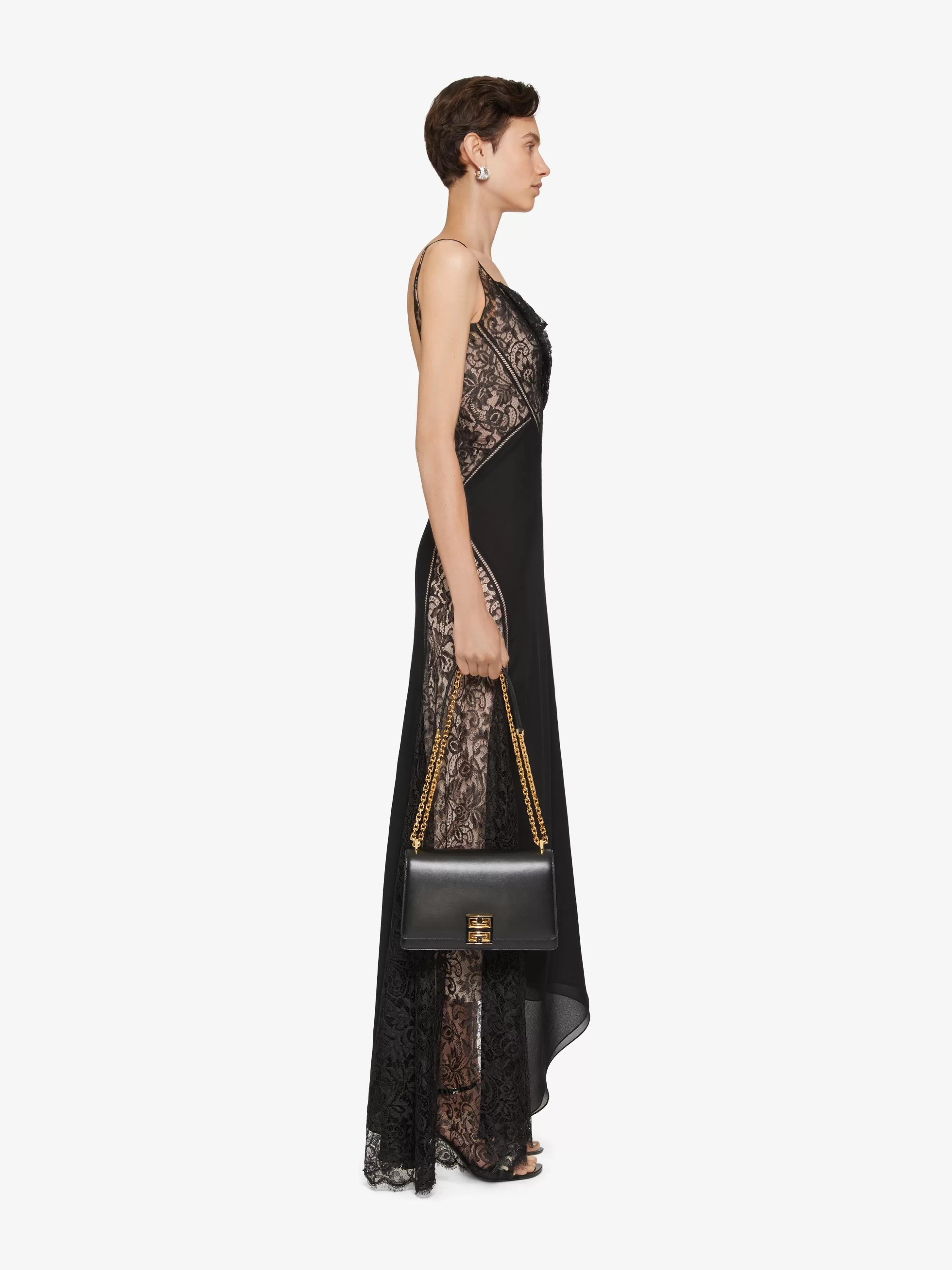 GIVENCHY Dresses-Evening dress in mousseline and lace