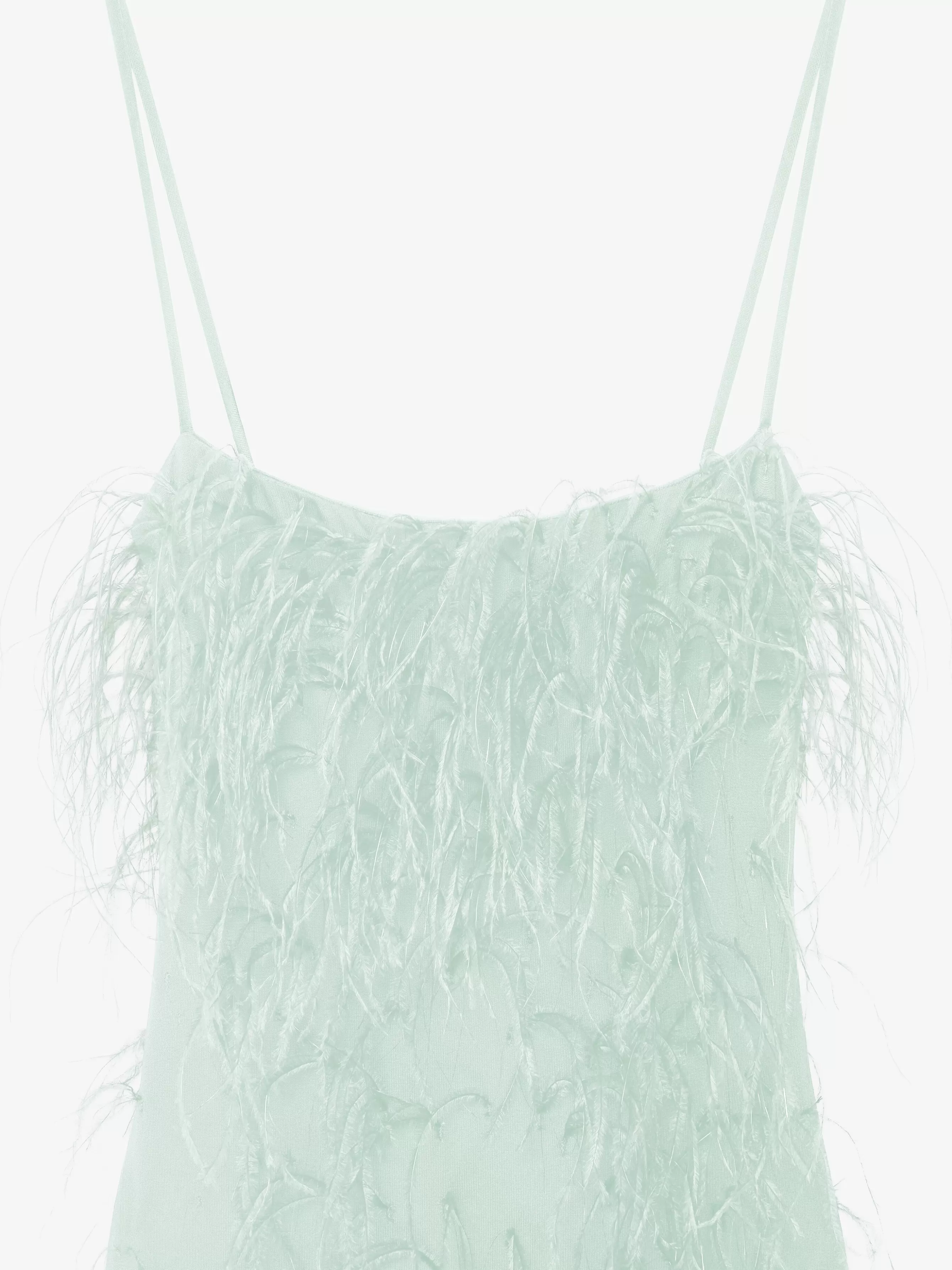 Sale GIVENCHY Dresses-Evening straps dress with feathers and lurex