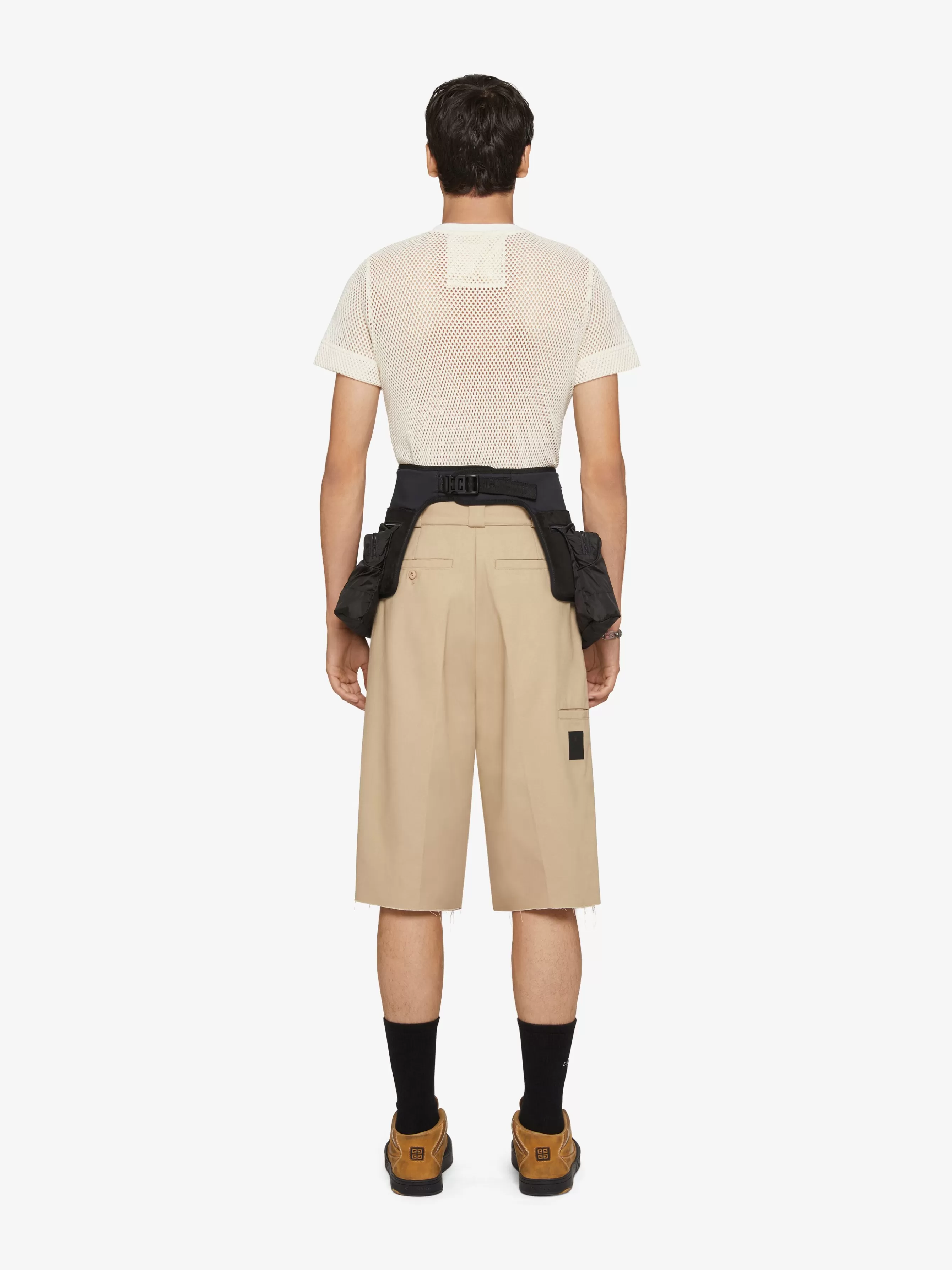 GIVENCHY Shorts-Extra wide chino bermuda shorts in canvas