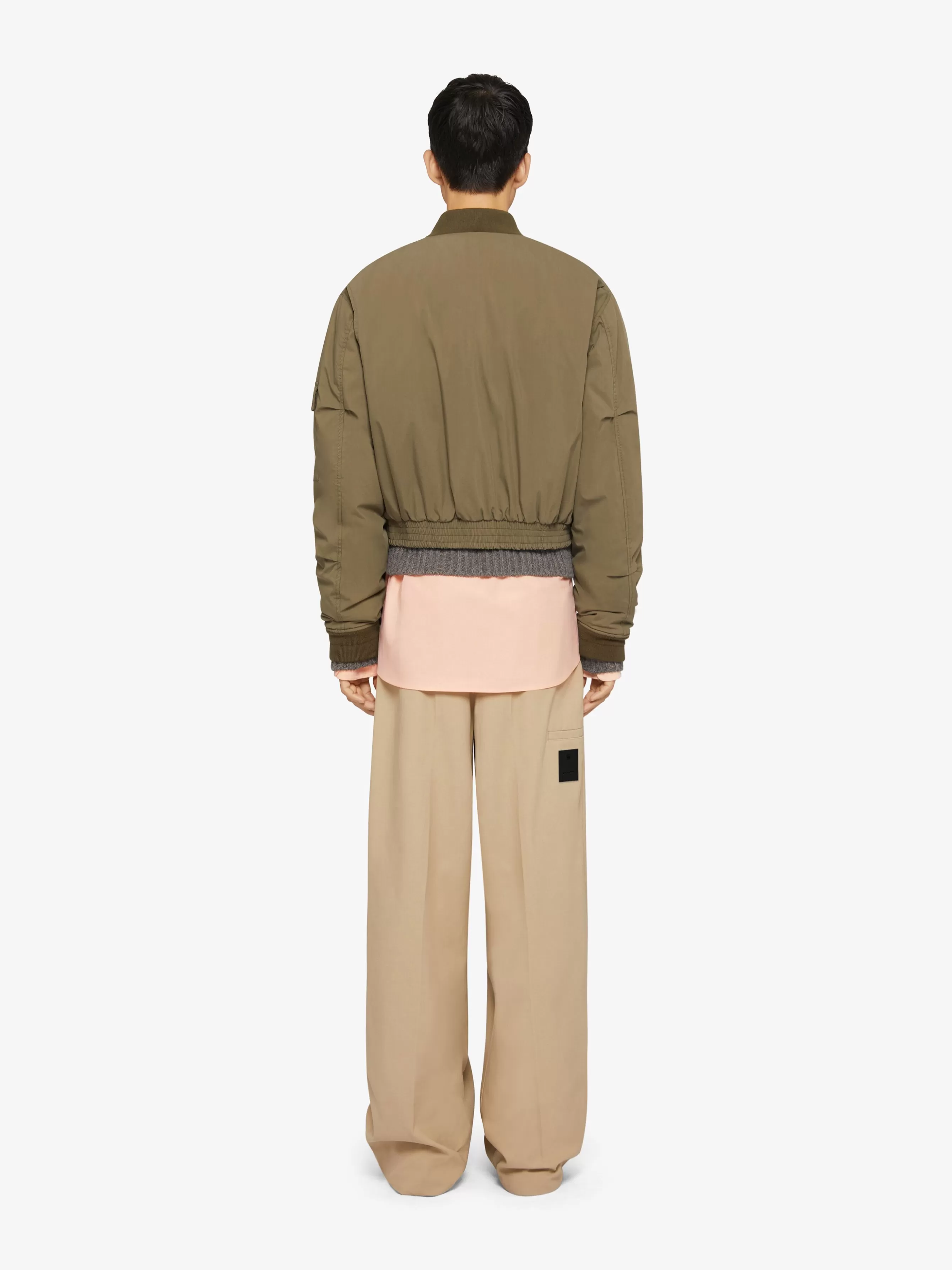 GIVENCHY Pants-Extra wide chino pants in canvas