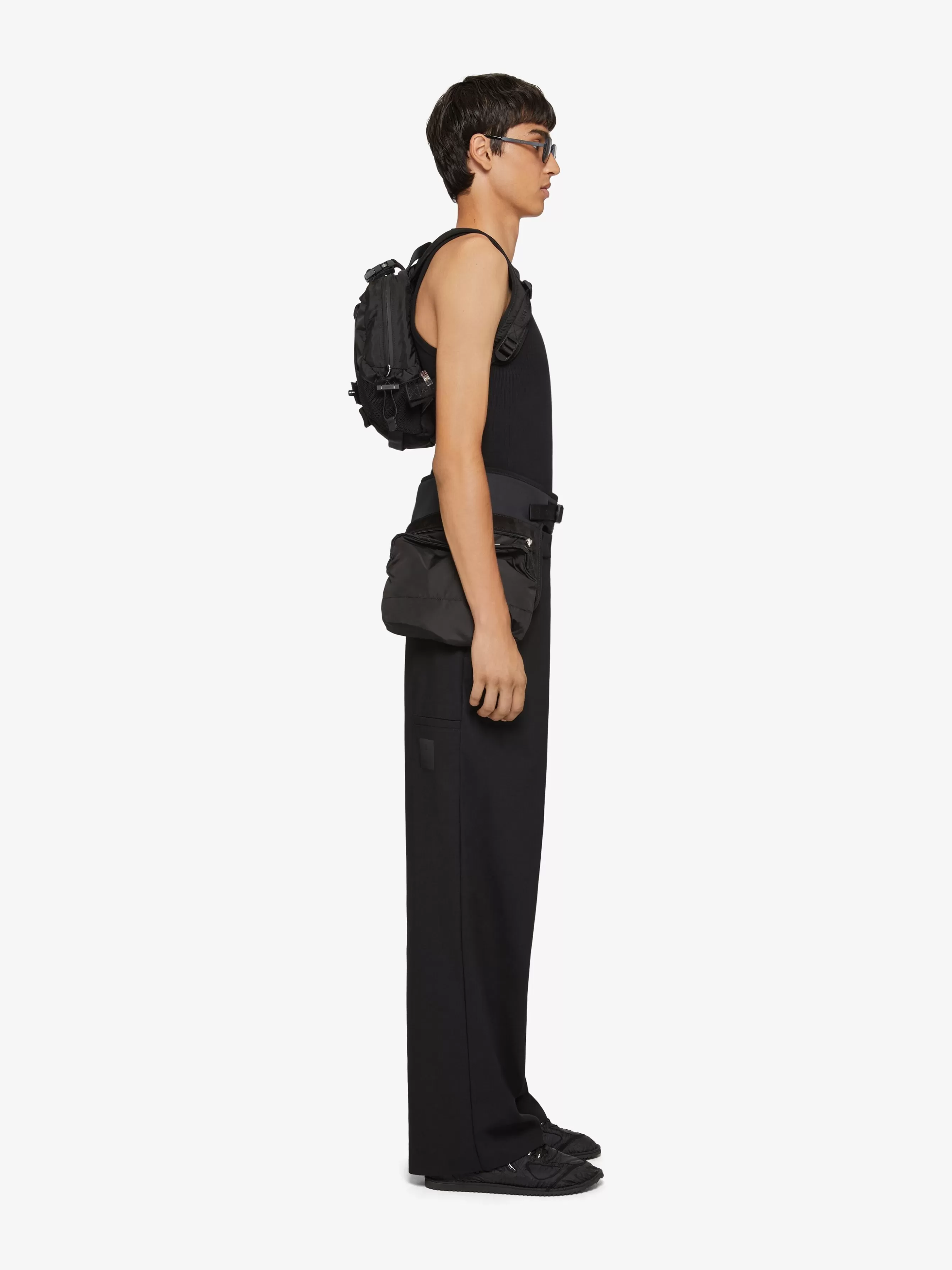 GIVENCHY Pants-Extra wide chino pants in canvas