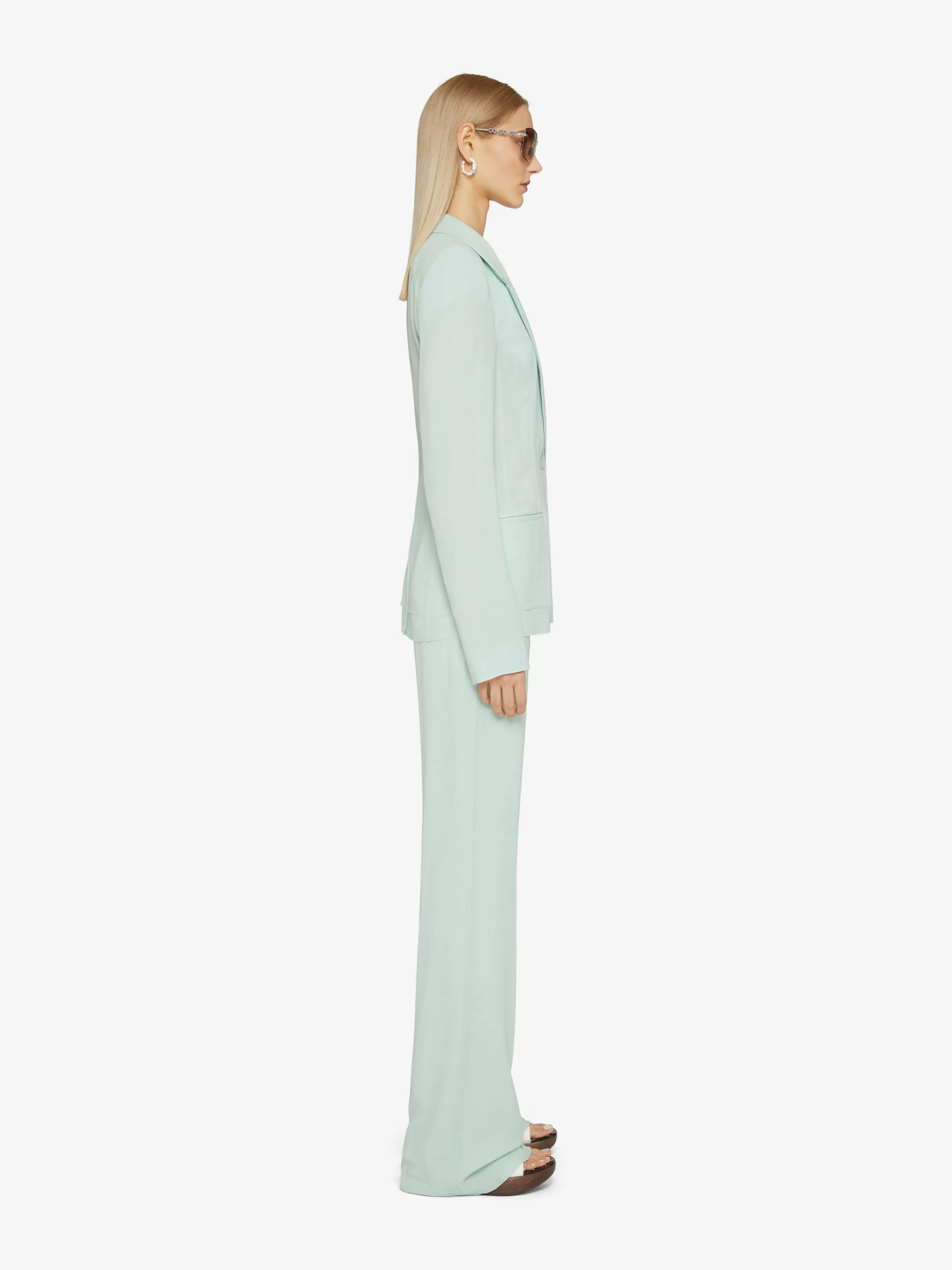 Sale GIVENCHY Pants & Skirts-Flare tailored pants in silk