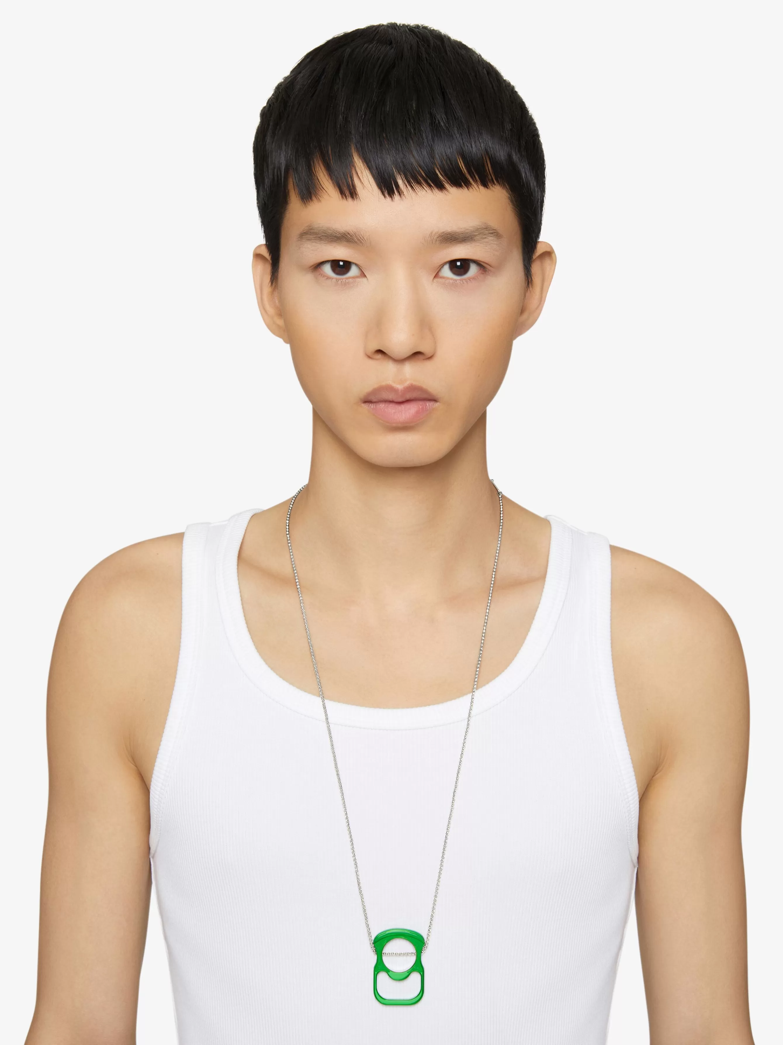 GIVENCHY Jewelry-G Can necklace in metal and enamel