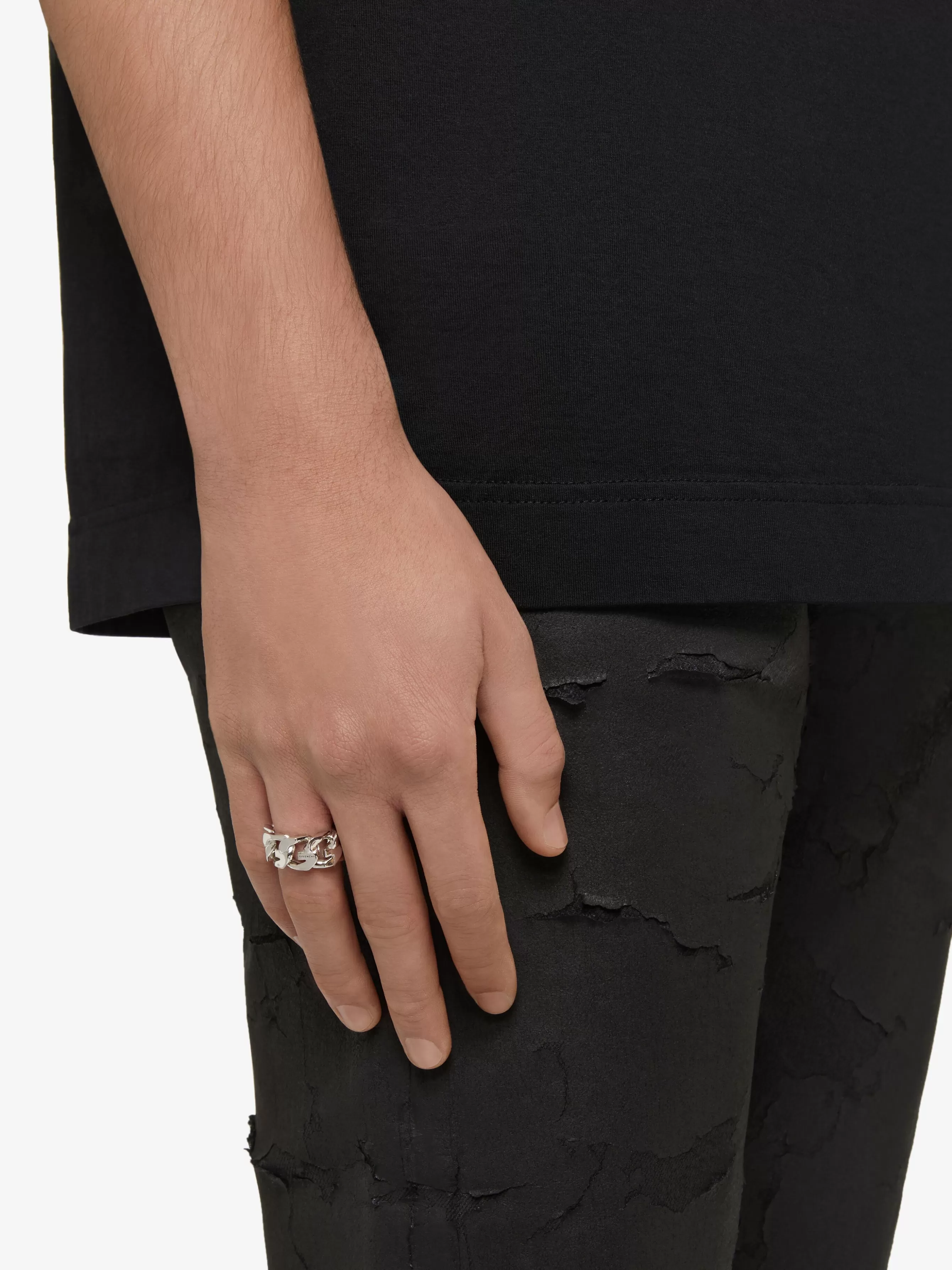 Men/Women GIVENCHY Jewelry | Jewelry-G Chain ring in metal