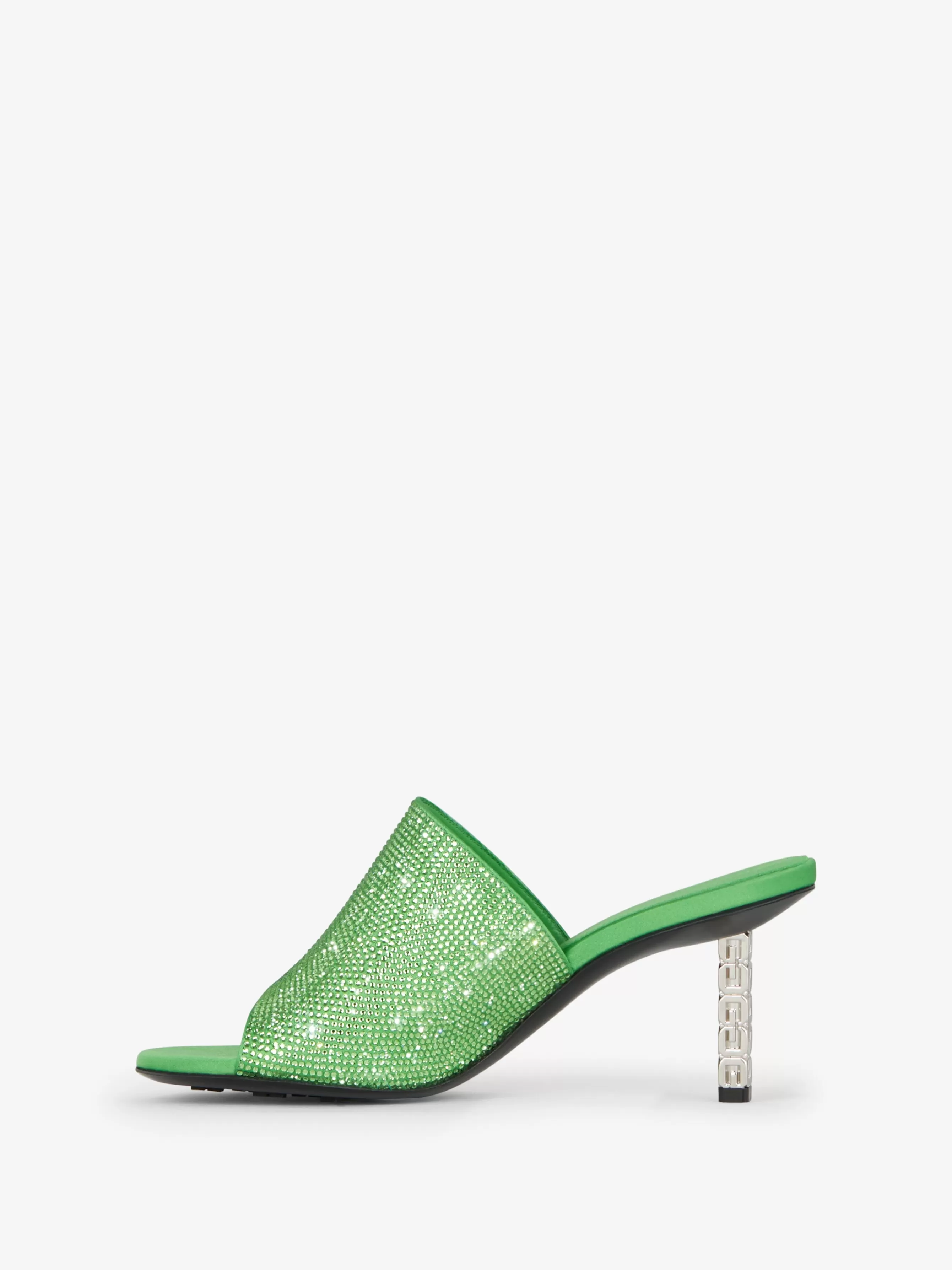 Sale/Women GIVENCHY Shoes | Heels-G Cube mules in satin with strass