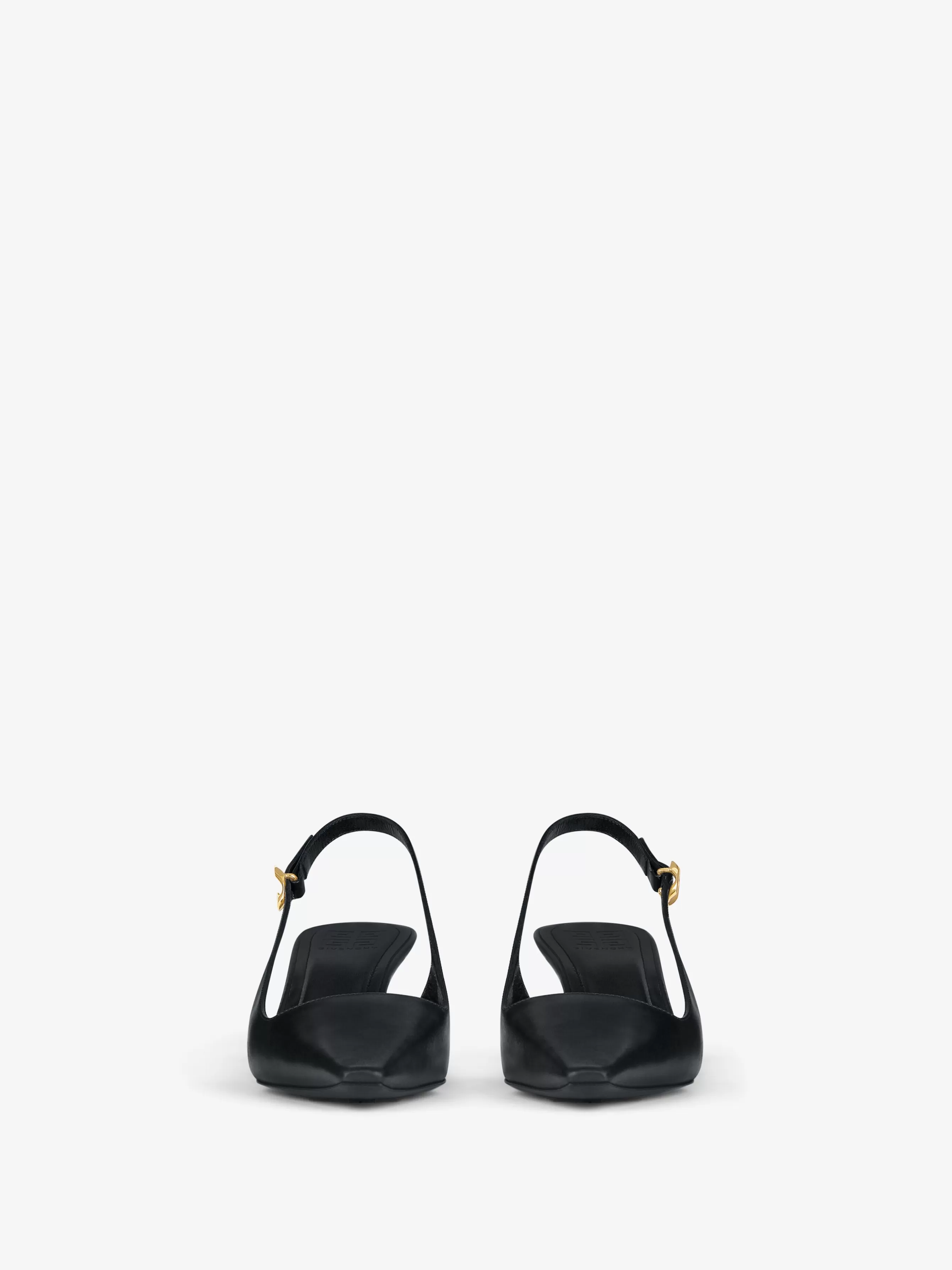 Women GIVENCHY Heels | 4G-G Cube slingback pumps in leather