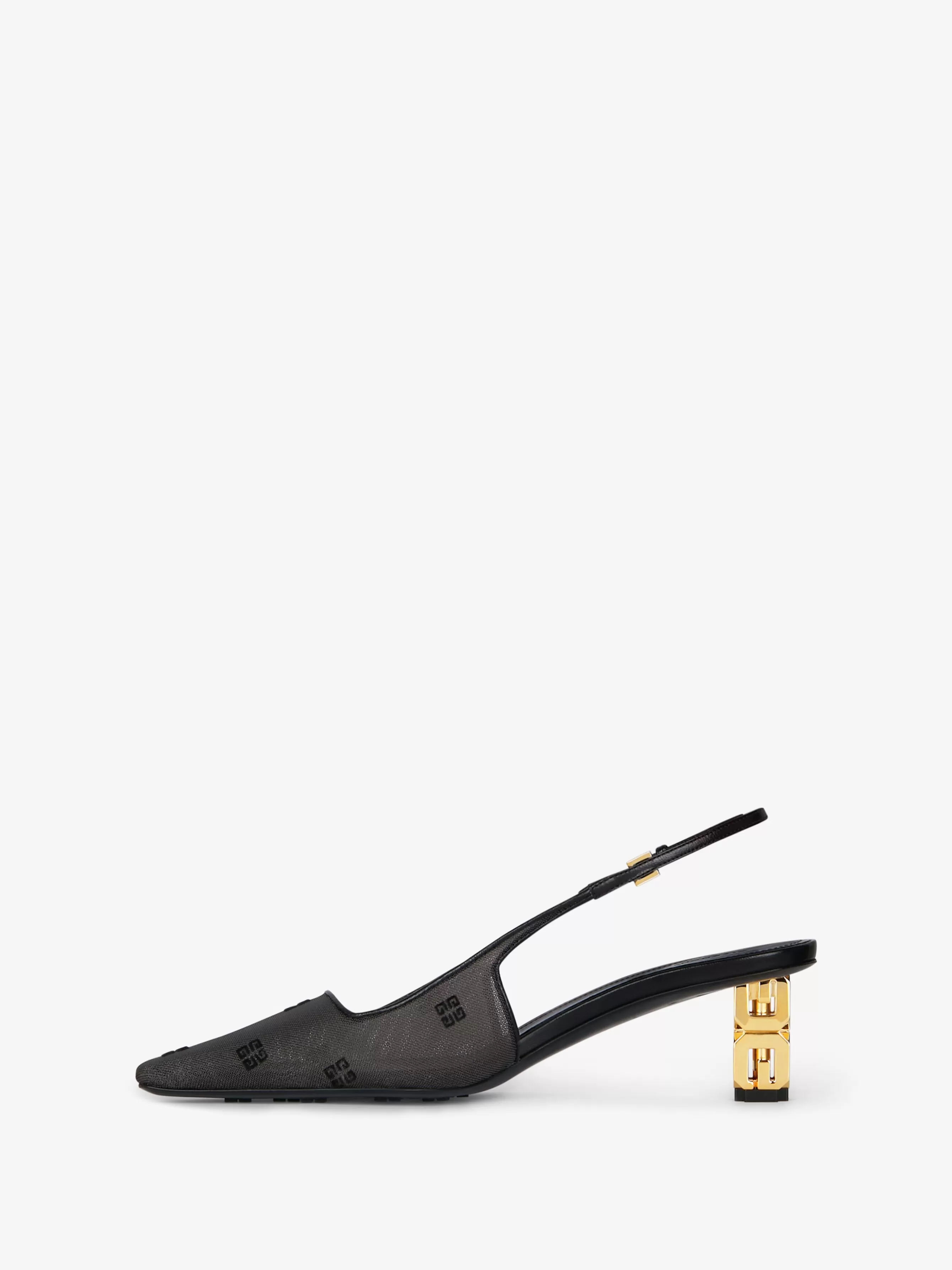 GIVENCHY Heels-G Cube slingbacks in 4G mesh