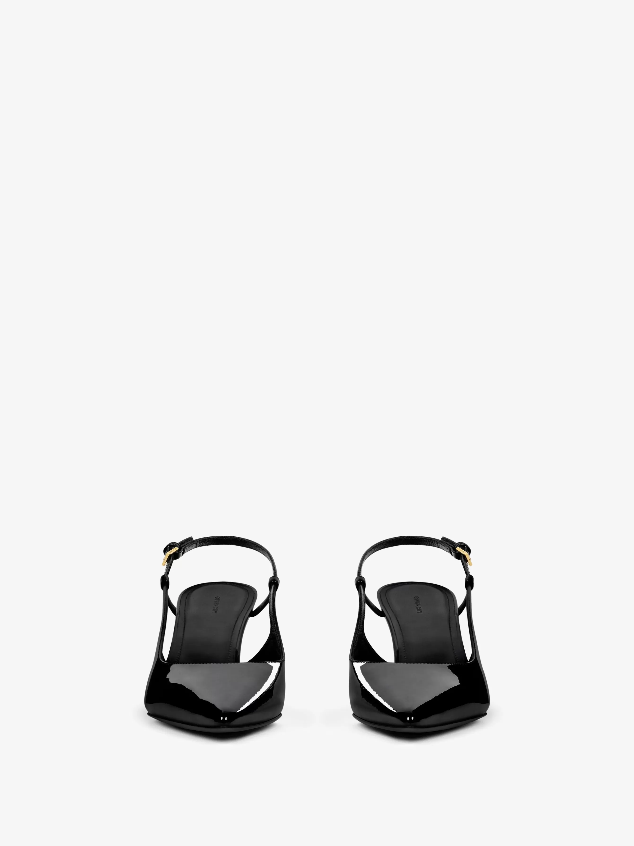 Women GIVENCHY Heels | 4G-G Cube slingbacks in patent leather