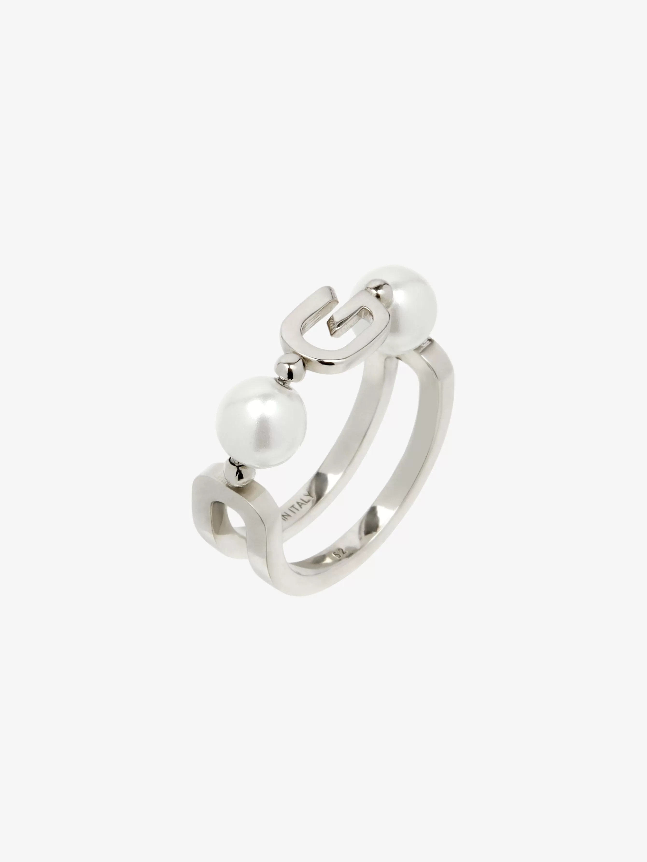 Sale/Women GIVENCHY Jewels & Accessories | Jewelry-G Link ring in metal with pearls