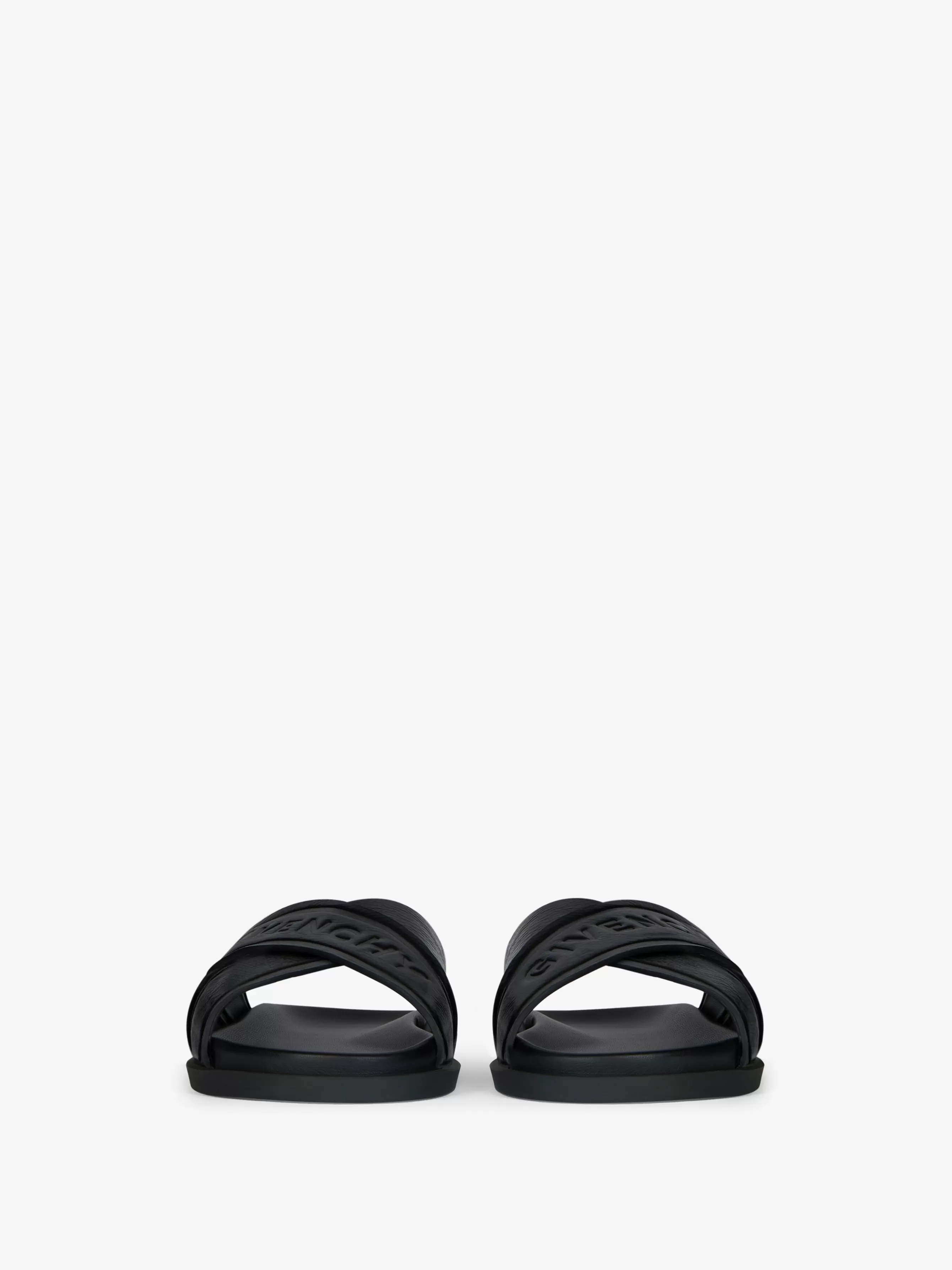 GIVENCHY Slides & Sandals-G Plage flat sandals with crossed straps in leather