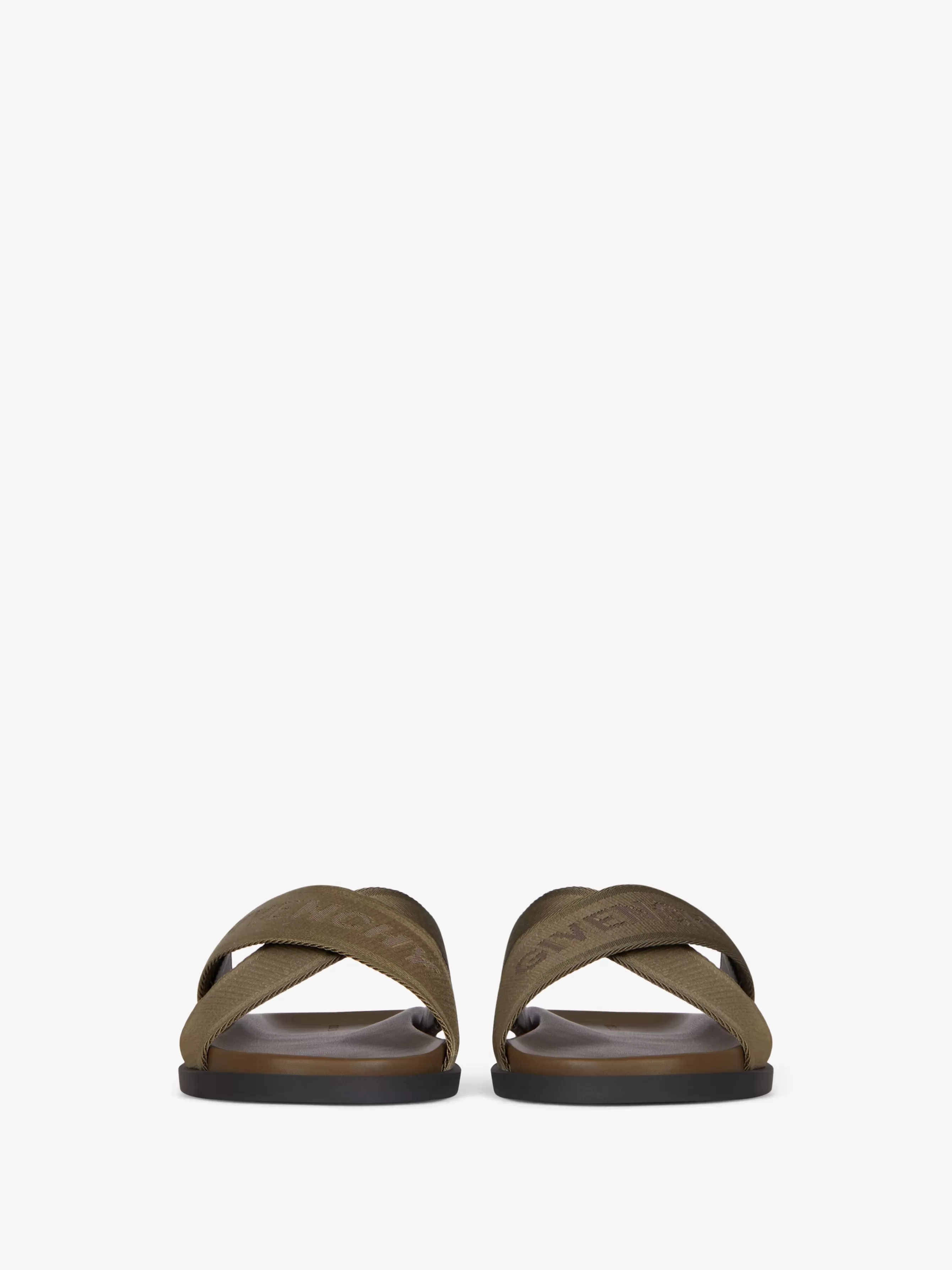 Sale/Men GIVENCHY Shoes | Slides & Sandals-G Plage sandals with crossed straps in webbing