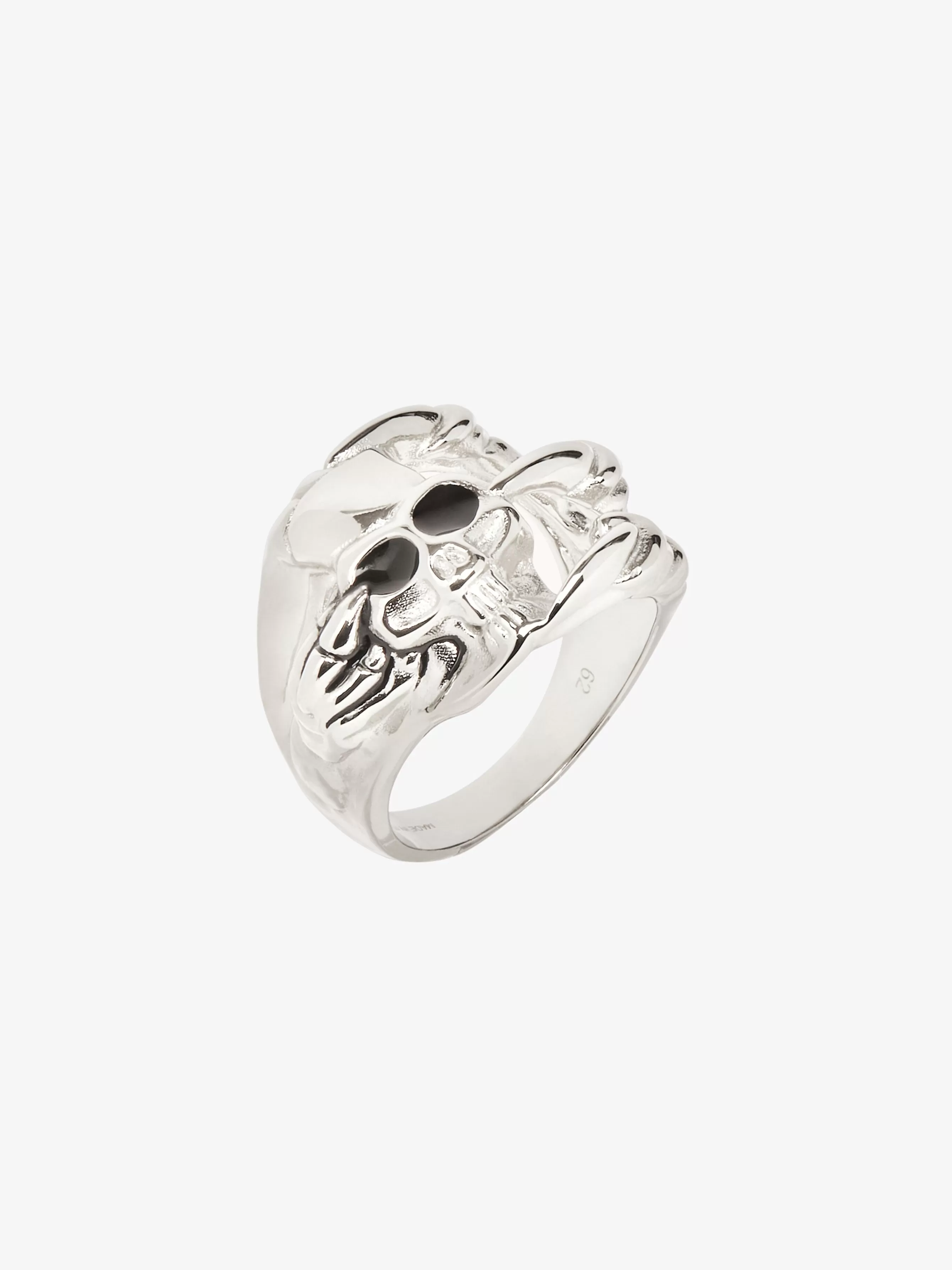 Sale GIVENCHY Jewels & Accessories-G Skull ring in metal and enamel