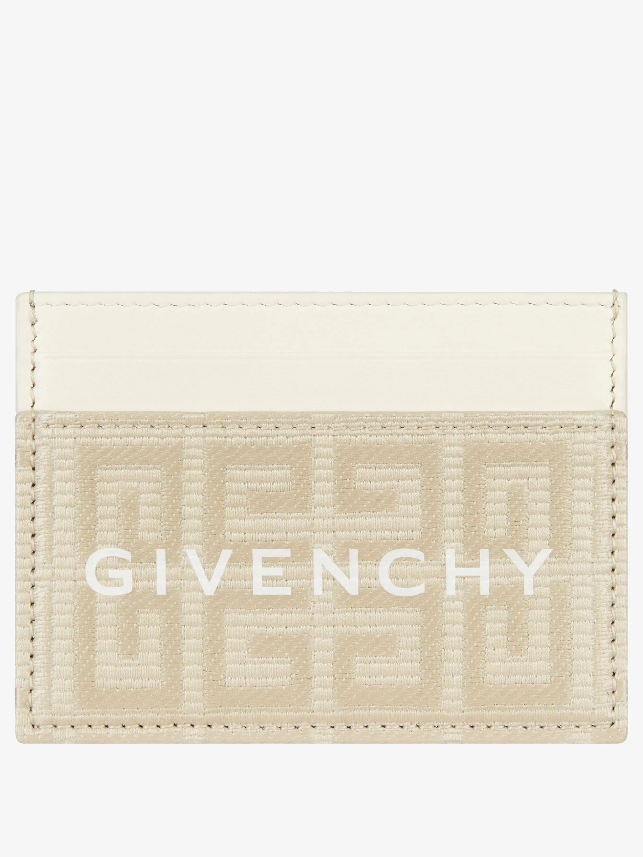 Sale/Women GIVENCHY Bags & Leather Goods | Small Leather Goods-G-Cut card holder in 4G coated canvas and leather