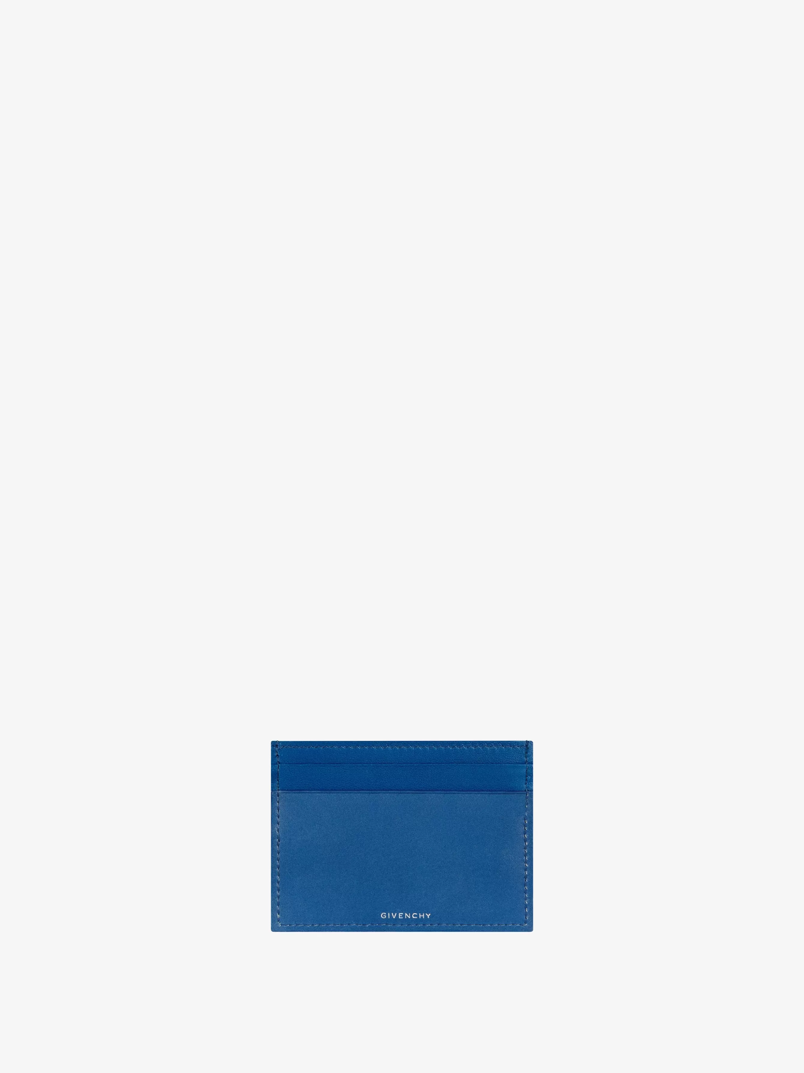 GIVENCHY Small Leather Goods-G-Cut card holder in 4G denim and leather