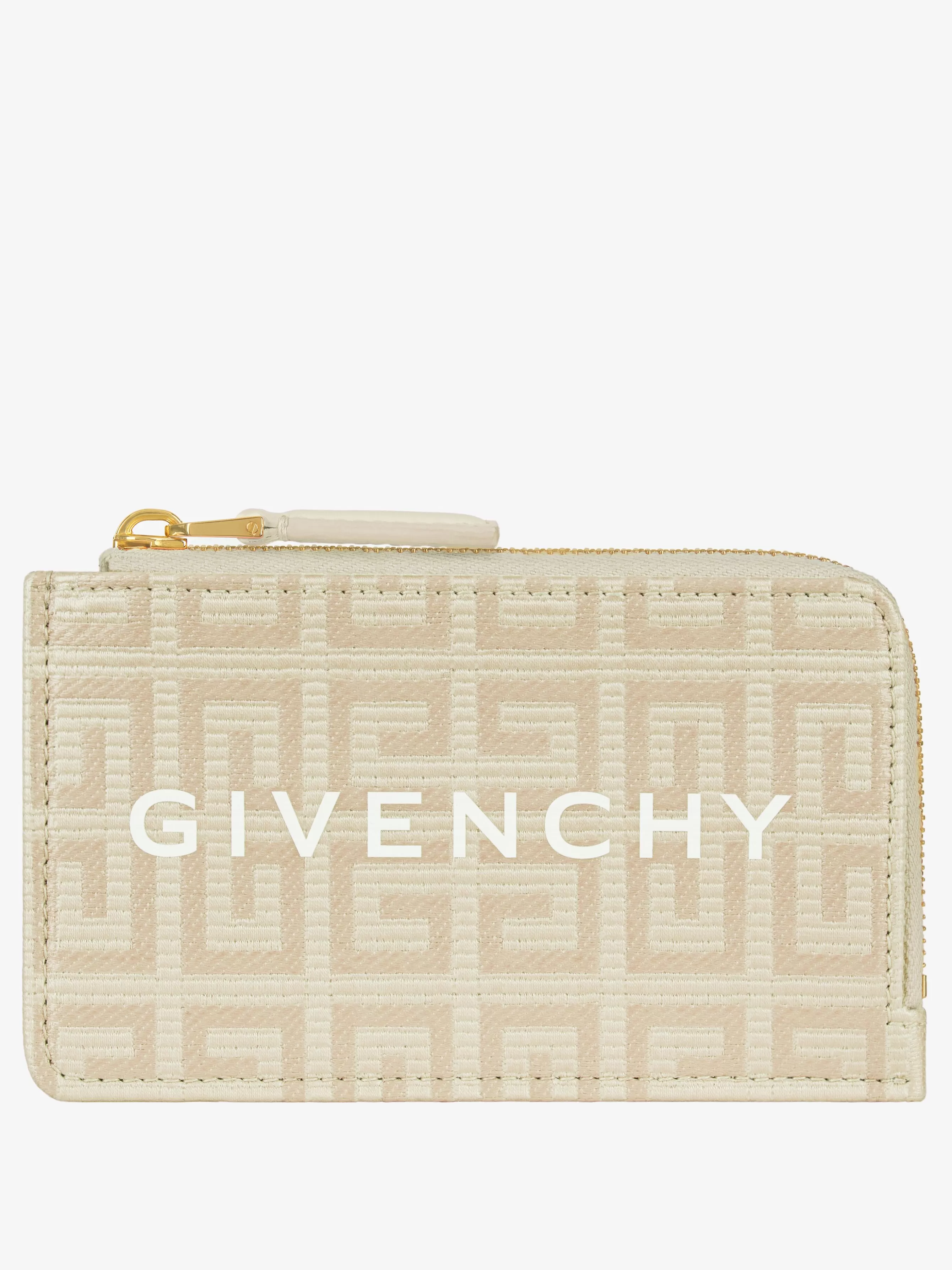 Sale/Women GIVENCHY Bags & Leather Goods | Small Leather Goods-G-Cut cardholder in 4G coated canvas and leather