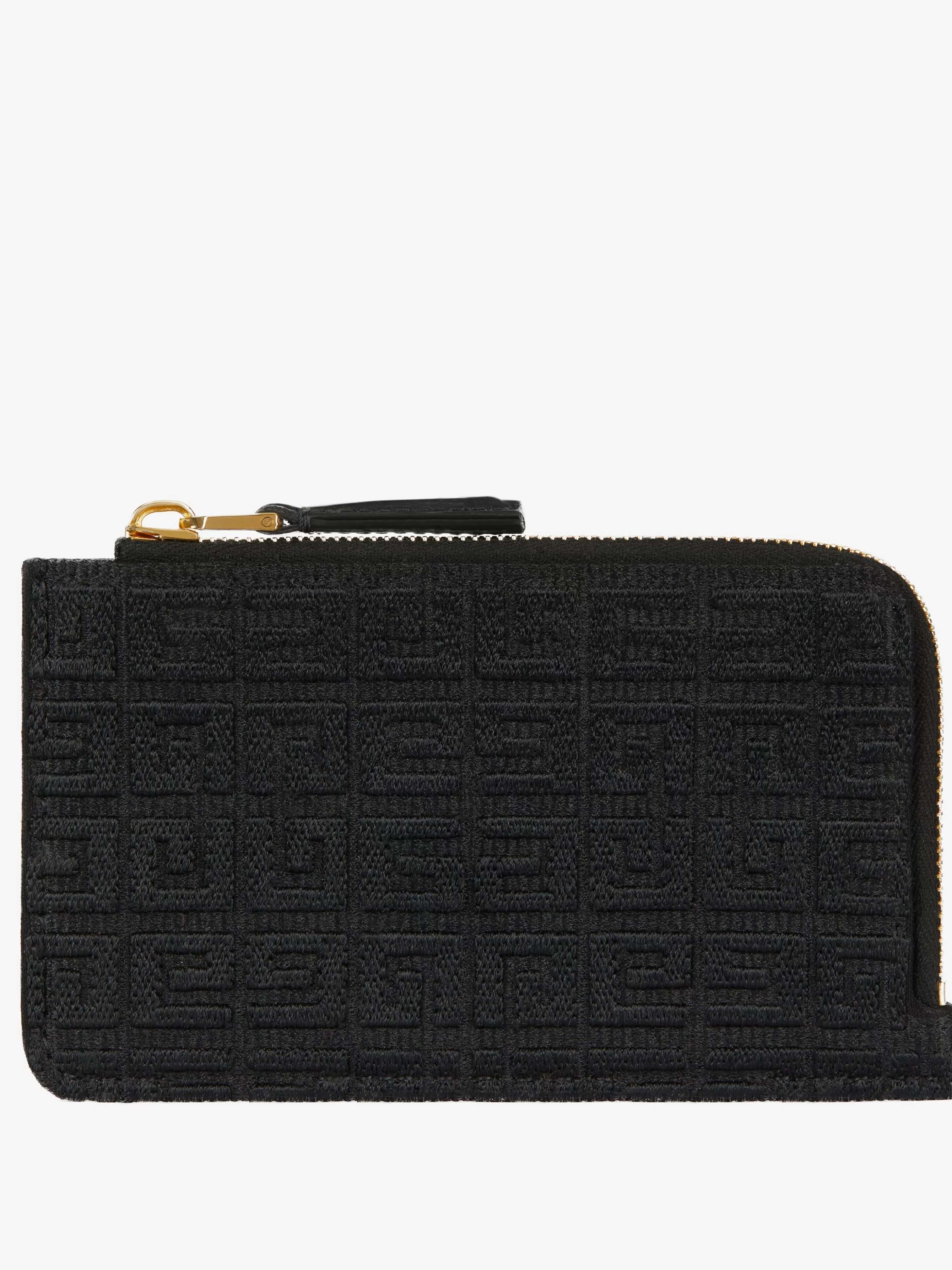 GIVENCHY Small Leather Goods-G-Cut zipped card holder in 4G embroidered canvas