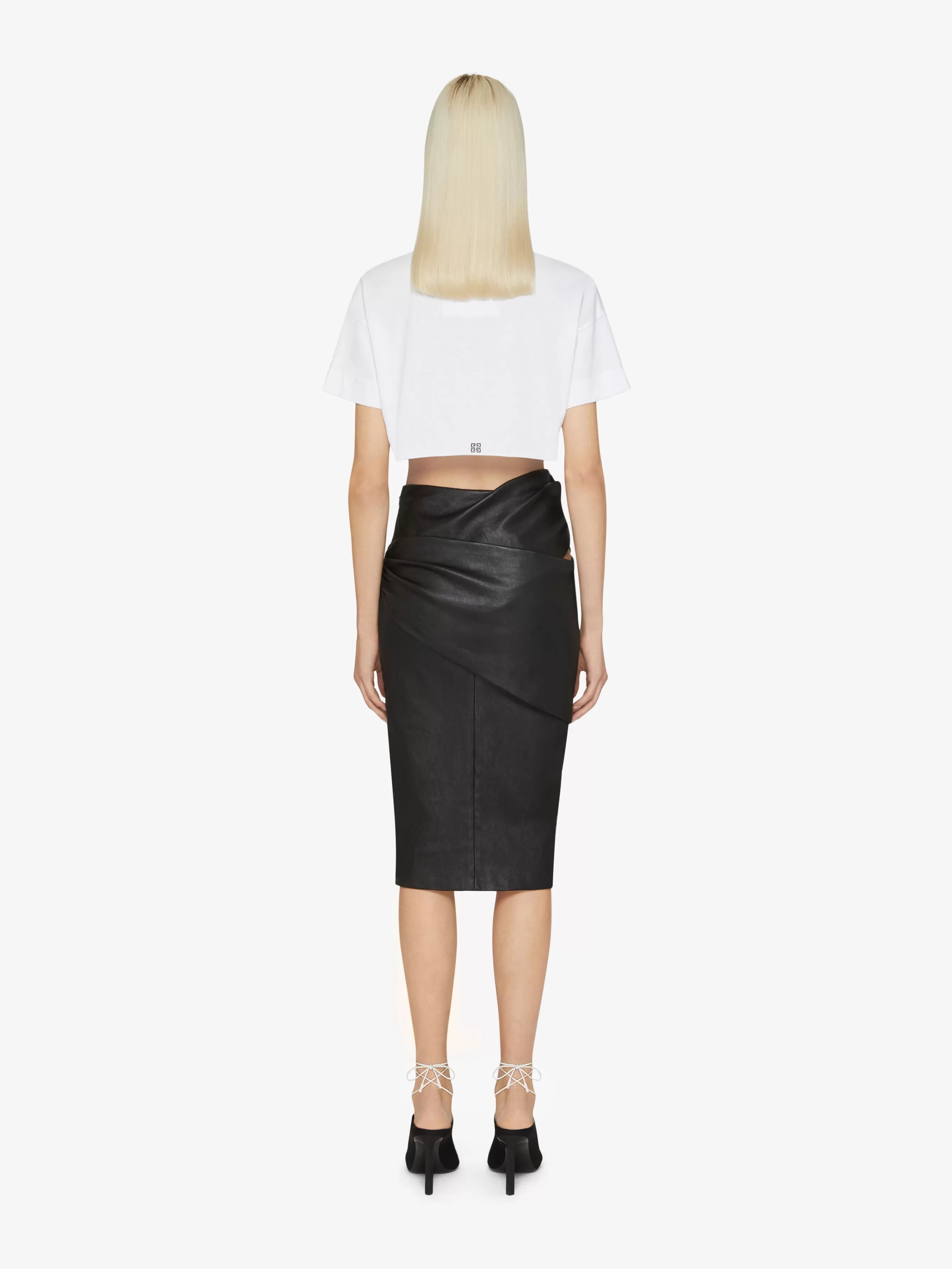 GIVENCHY T-Shirts- Archetype cropped t-shirt in cotton