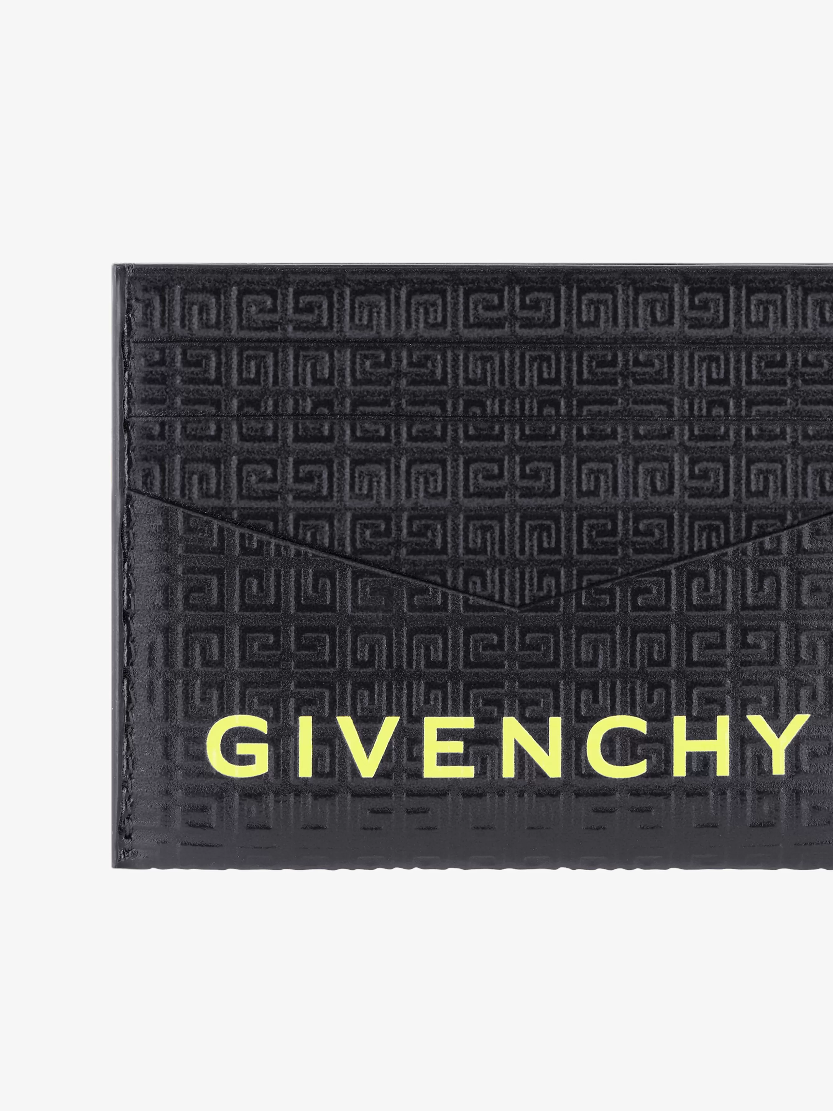 GIVENCHY Small Leather Goods- card holder in 4G Micro leather