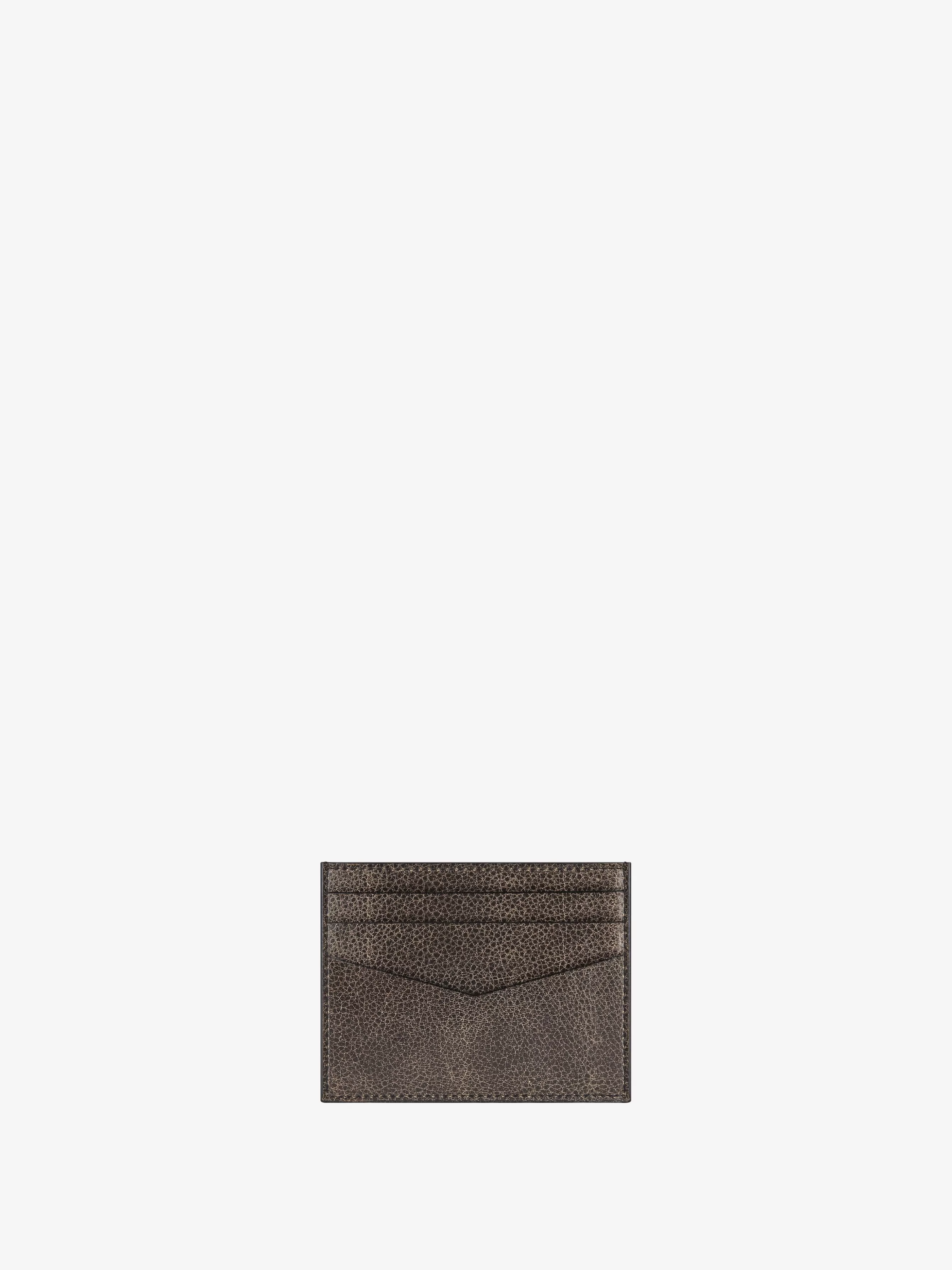 GIVENCHY Small Leather Goods- card holder in crackled leather