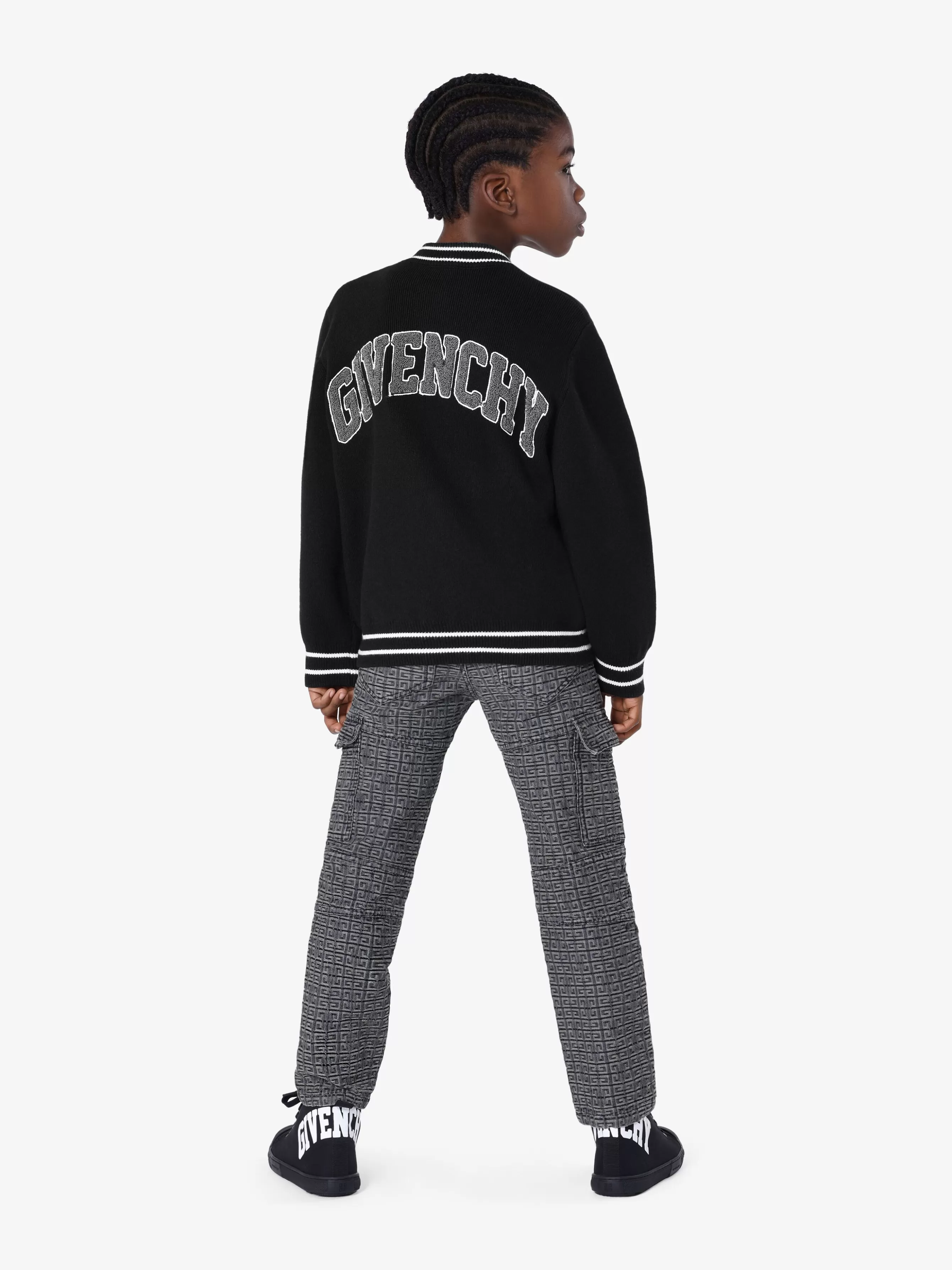 GIVENCHY Boy (4 to 12 years)- College varsity jacket in knit