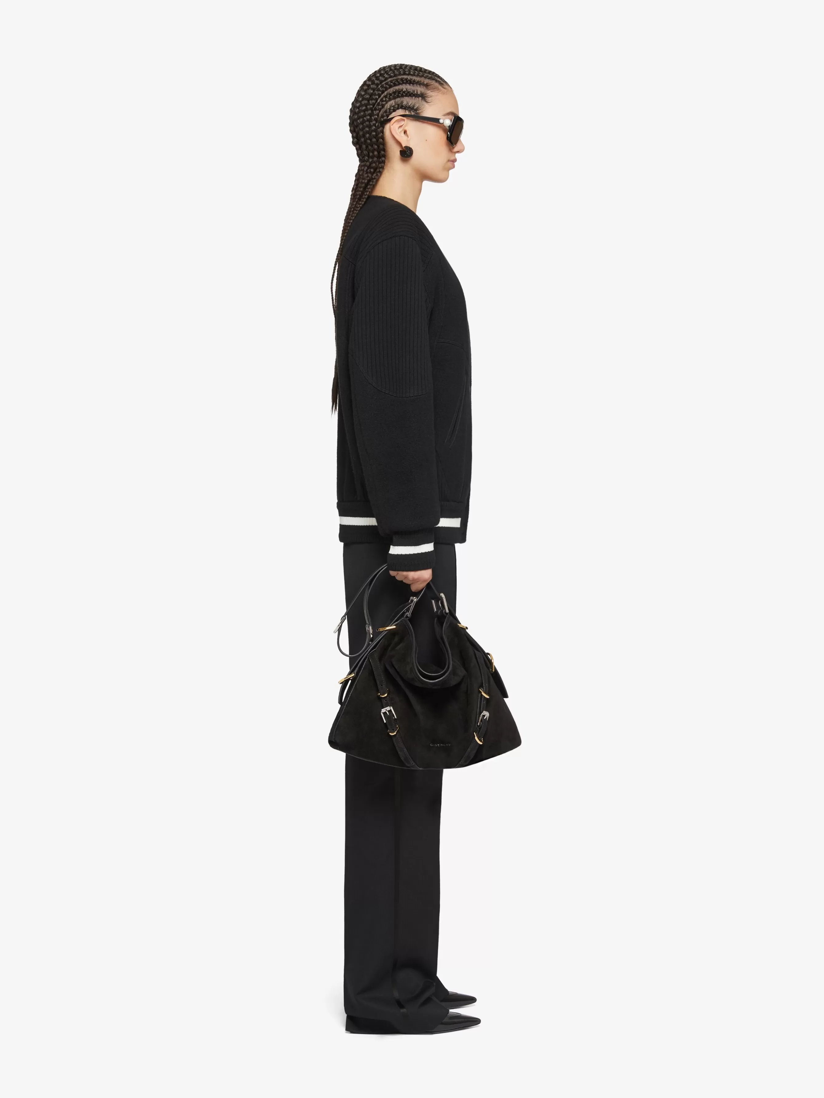 Women GIVENCHY Slides & Sandals | Boots & Booties- College varsity jacket in wool