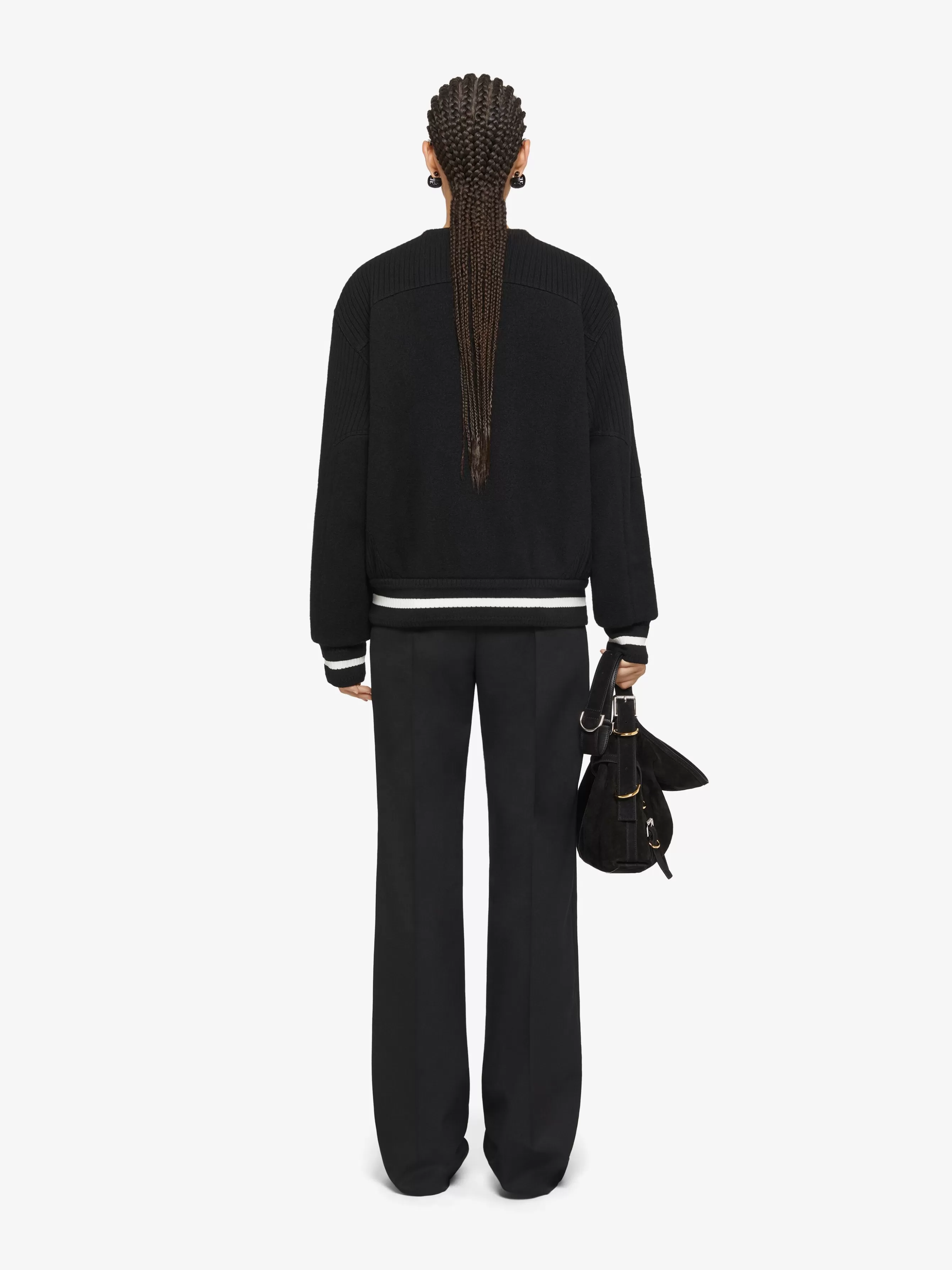 Women GIVENCHY Slides & Sandals | Boots & Booties- College varsity jacket in wool