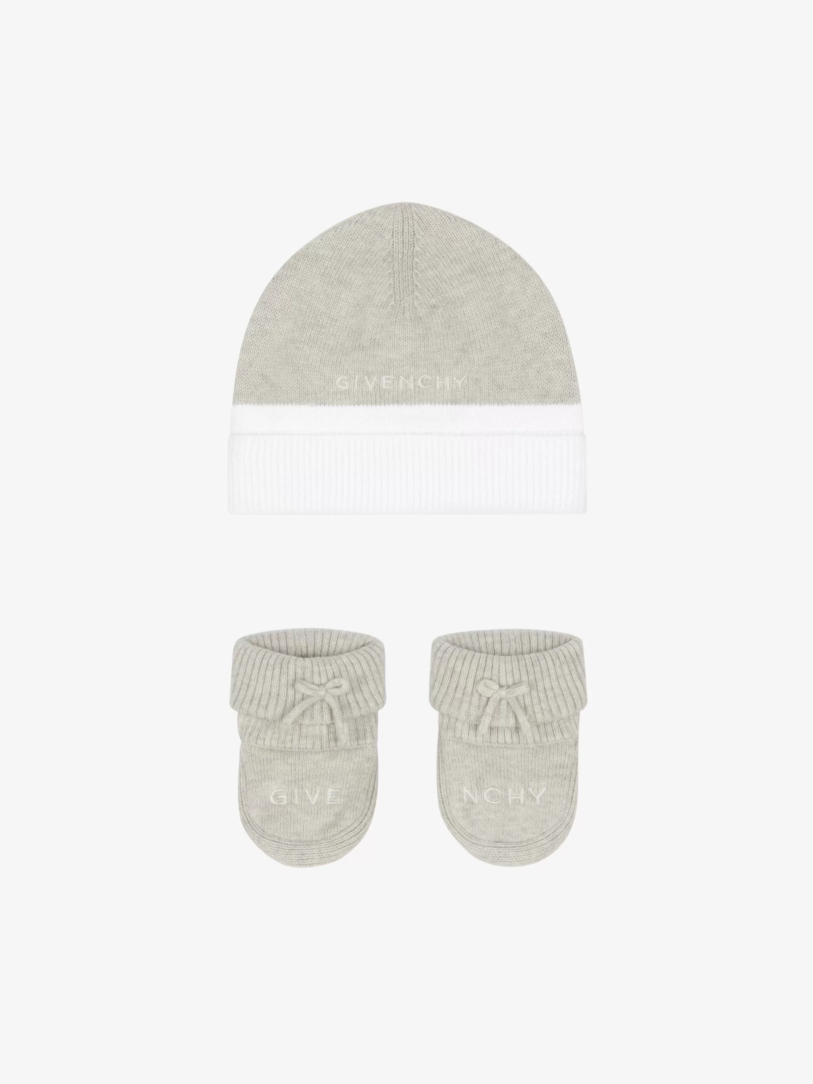 Gifts/Men/Women GIVENCHY Gifts for Kids | Baby (1 month to 3 years)- cotton and cashmere hat and slippers set