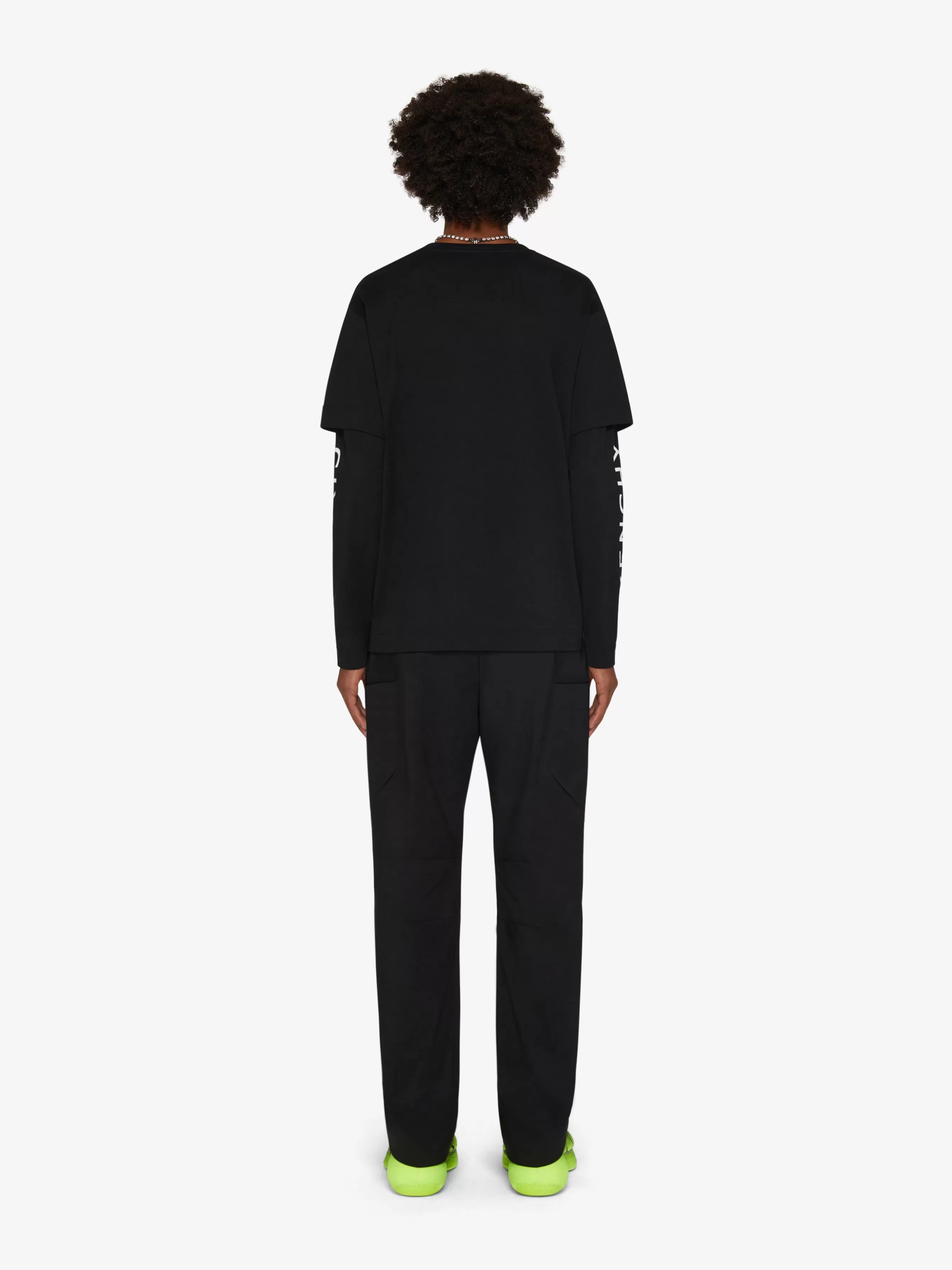 GIVENCHY T-Shirts- double layered t-shirt in cotton