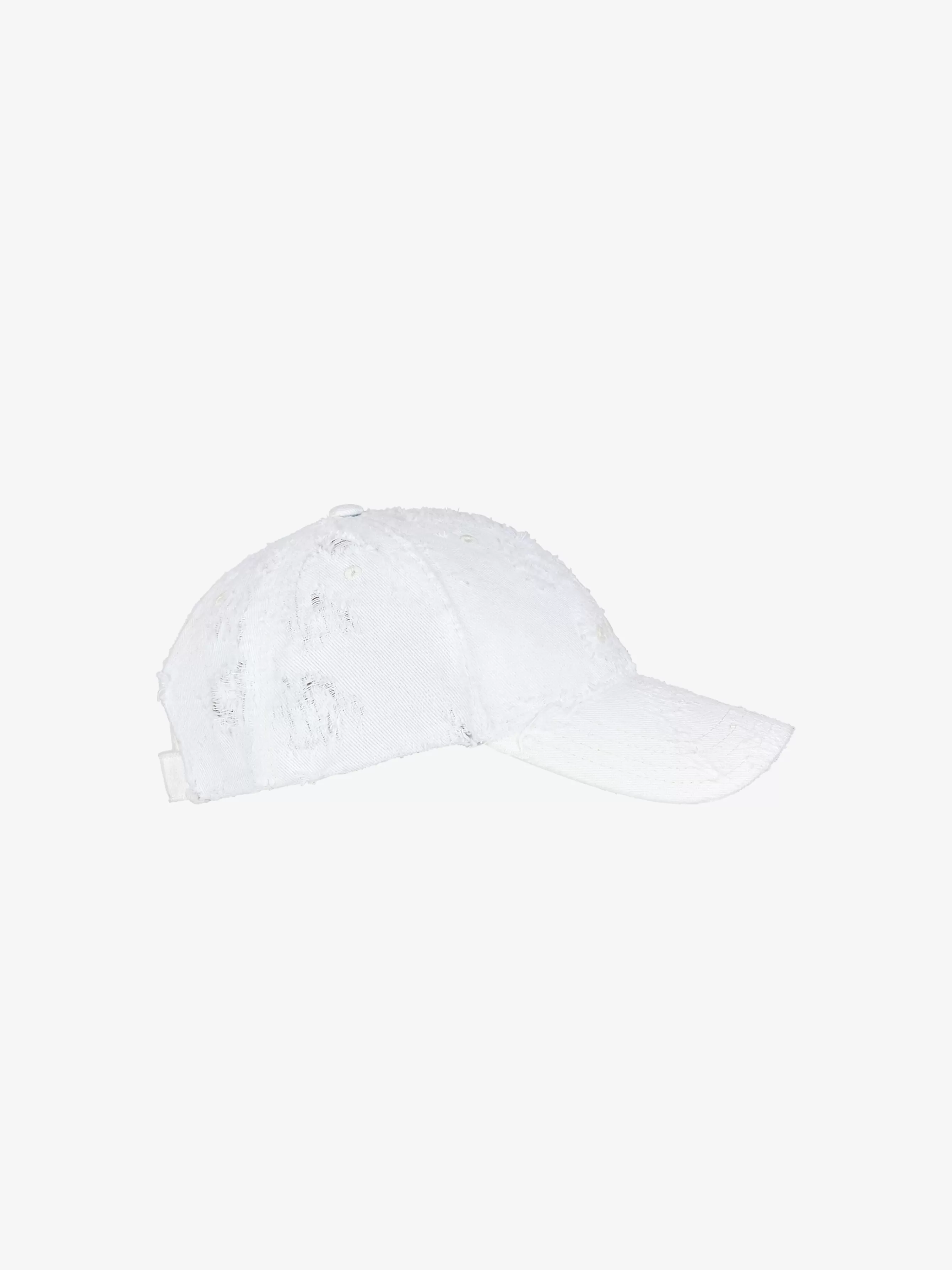 GIVENCHY Beanies & Caps- embroidered cap in rip and repair denim