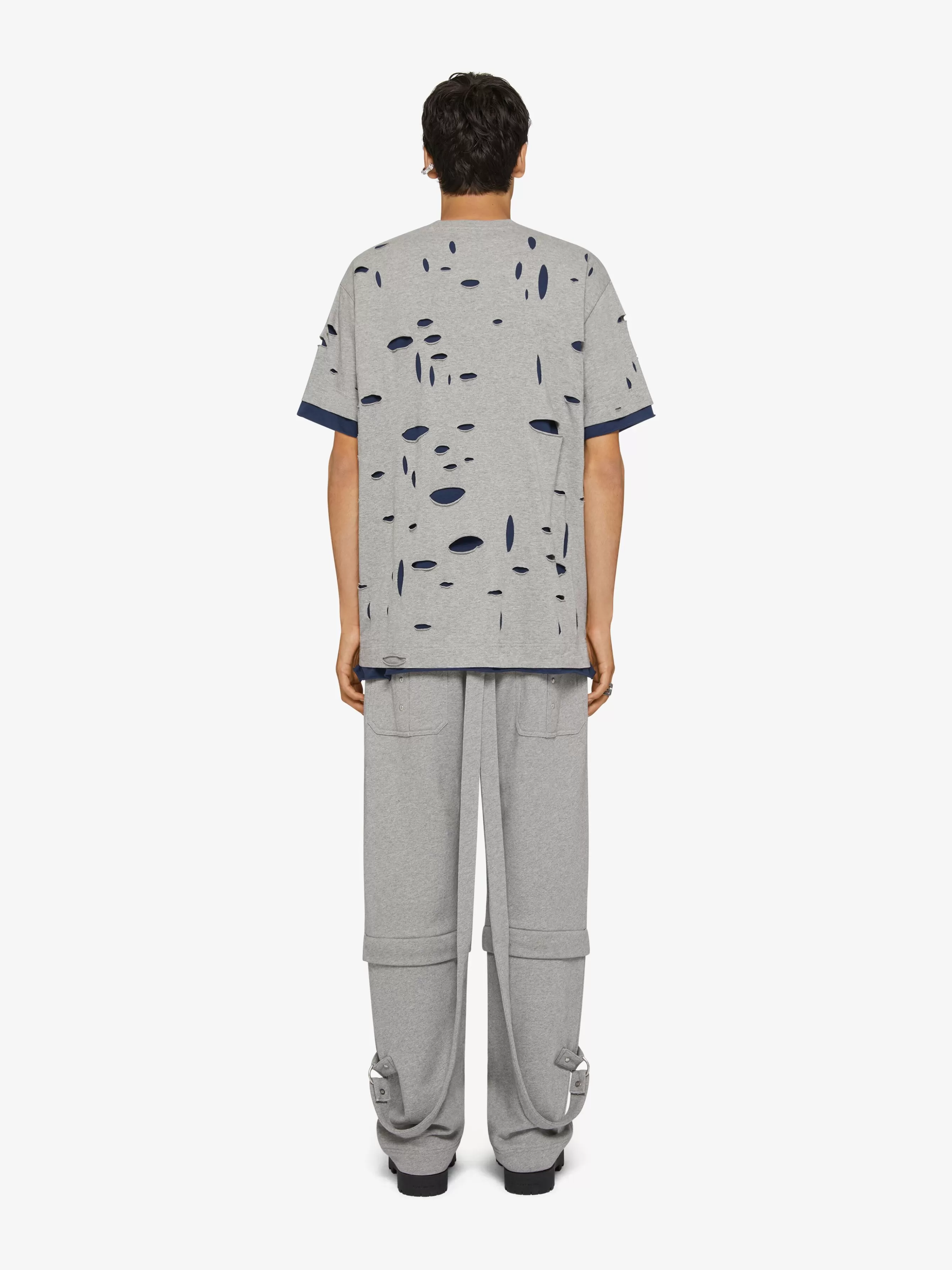 GIVENCHY T-Shirts- oversized t-shirt in destroyed cotton