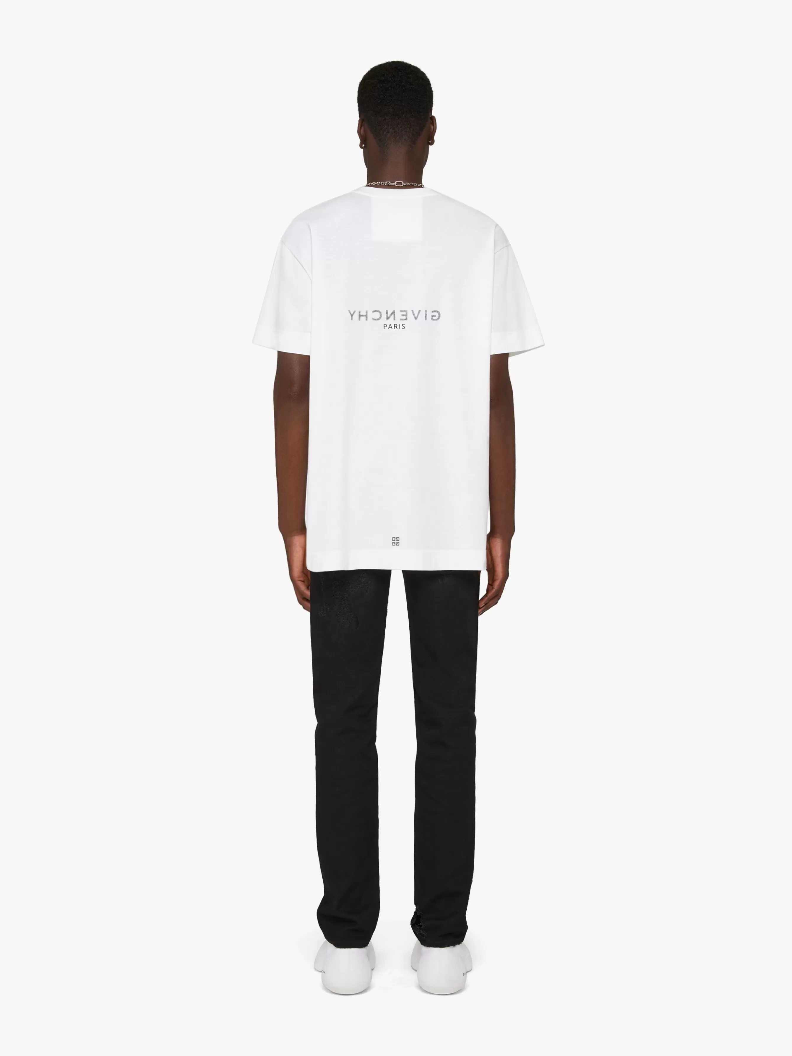 GIVENCHY T-Shirts- Reverse oversized t-shirt in cotton