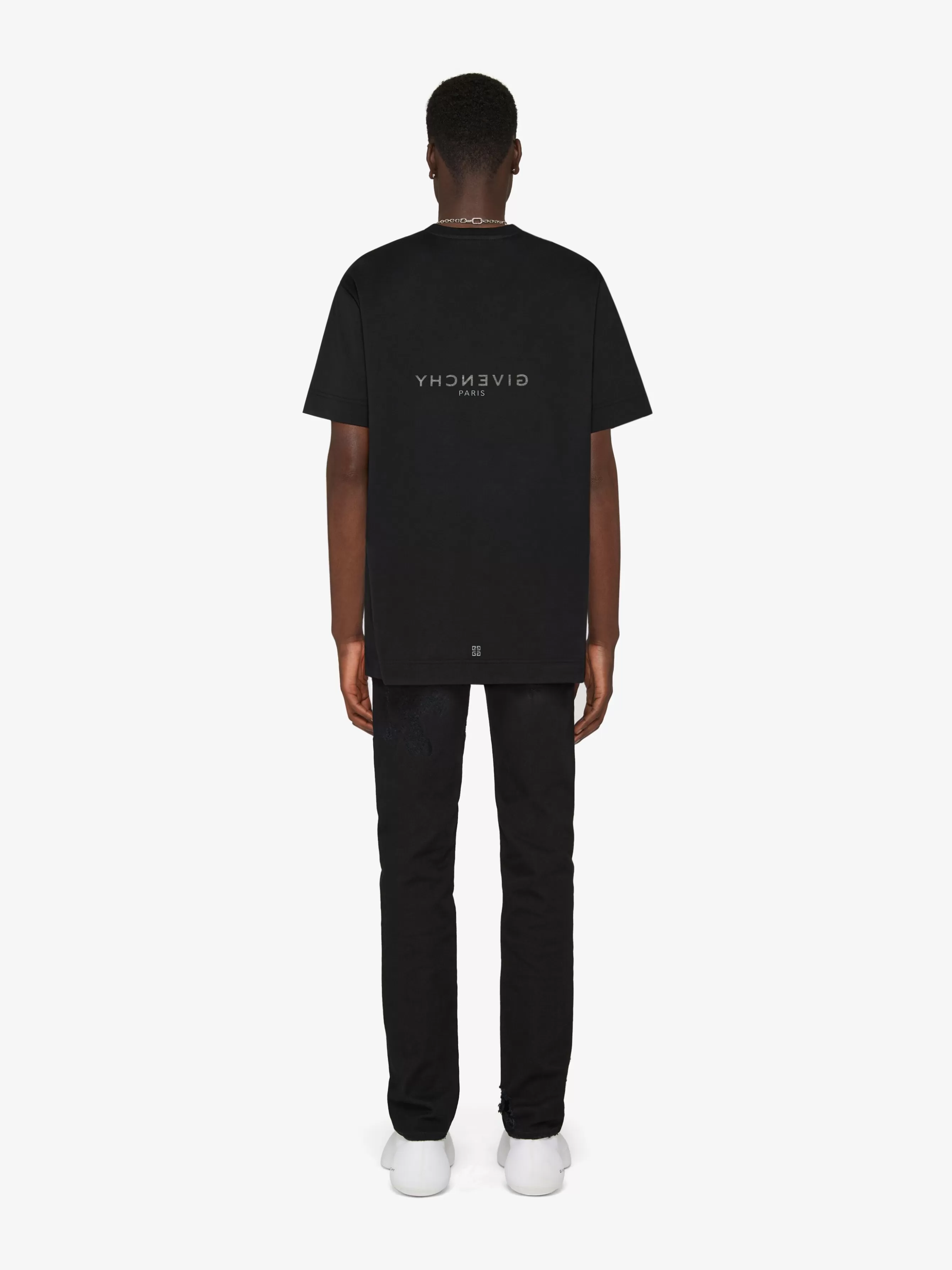 GIVENCHY T-Shirts- Reverse oversized t-shirt in cotton