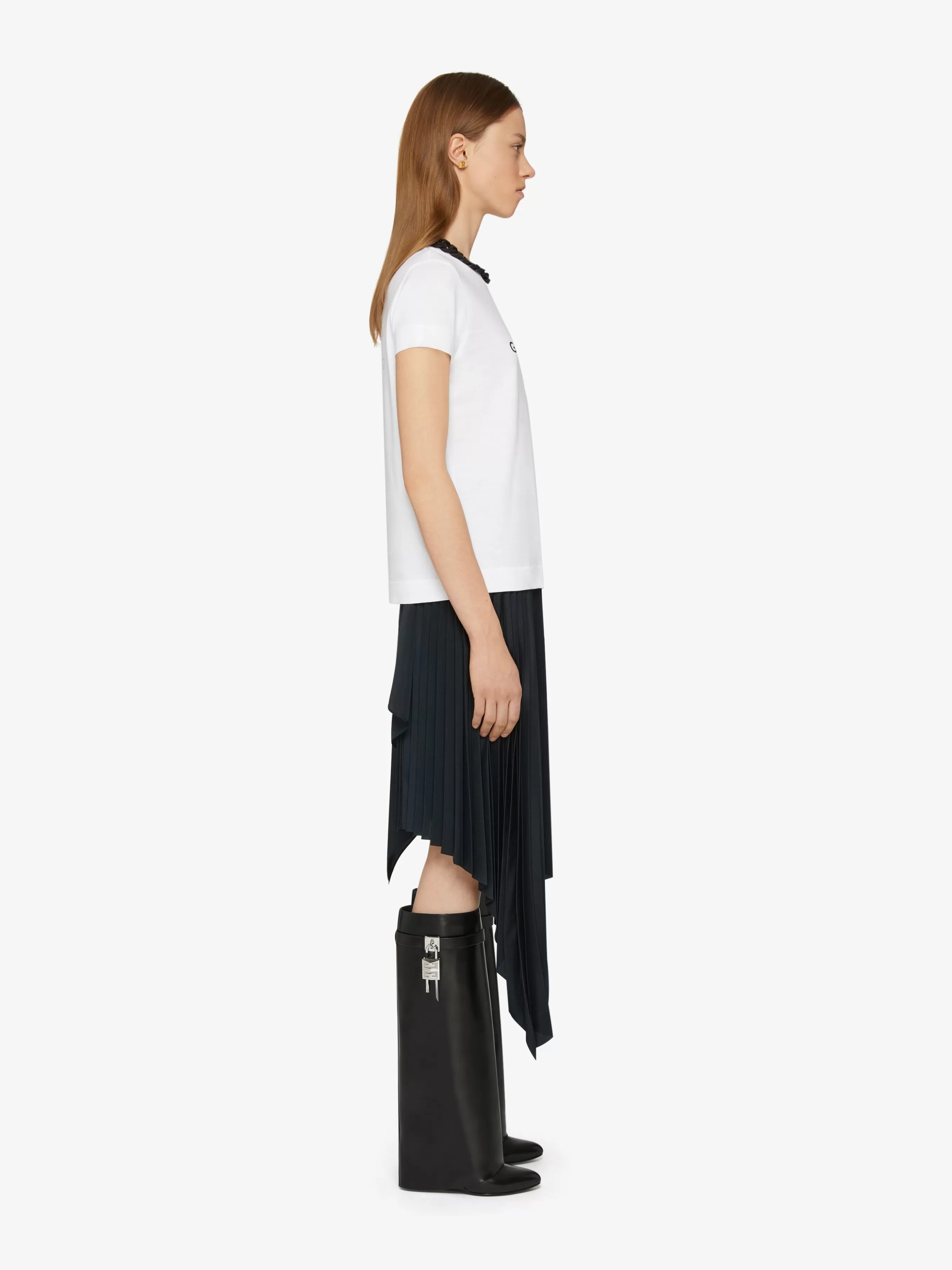 Women GIVENCHY Sneakers- Reverse slim fit t-shirt in cotton