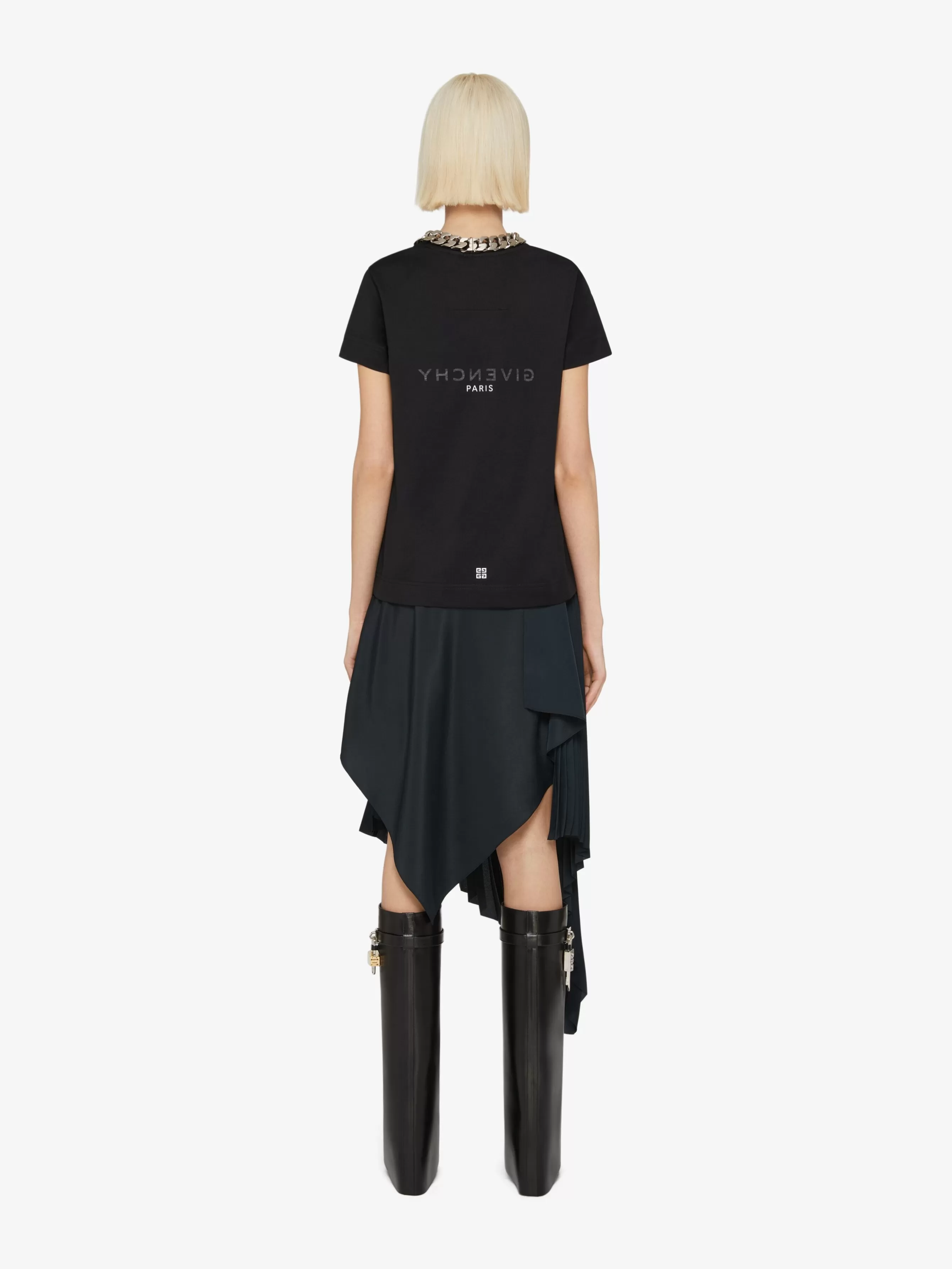 GIVENCHY T-Shirts- Reverse slim fit t-shirt in cotton